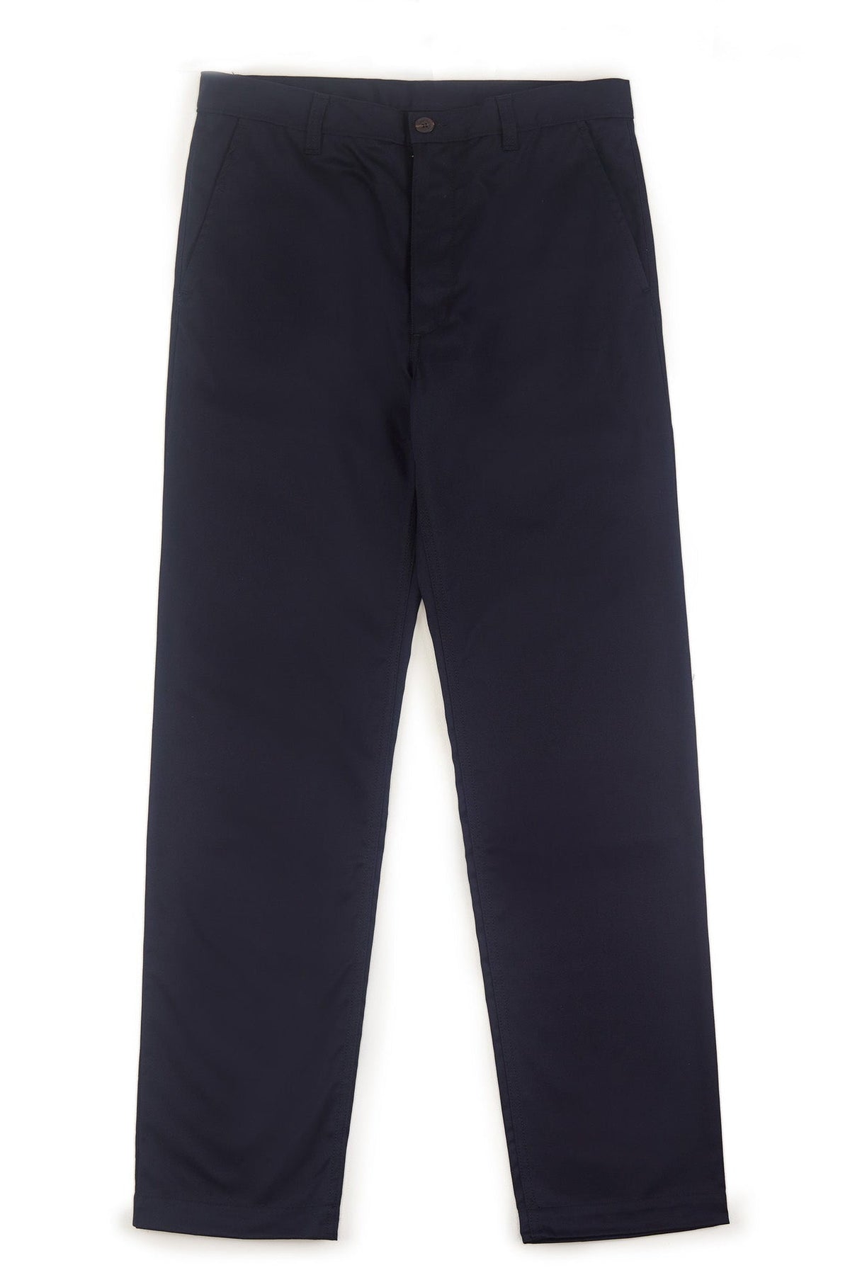 Flatlay product image of Men's Relaxed Chinos Navy 01 - Community Clothing