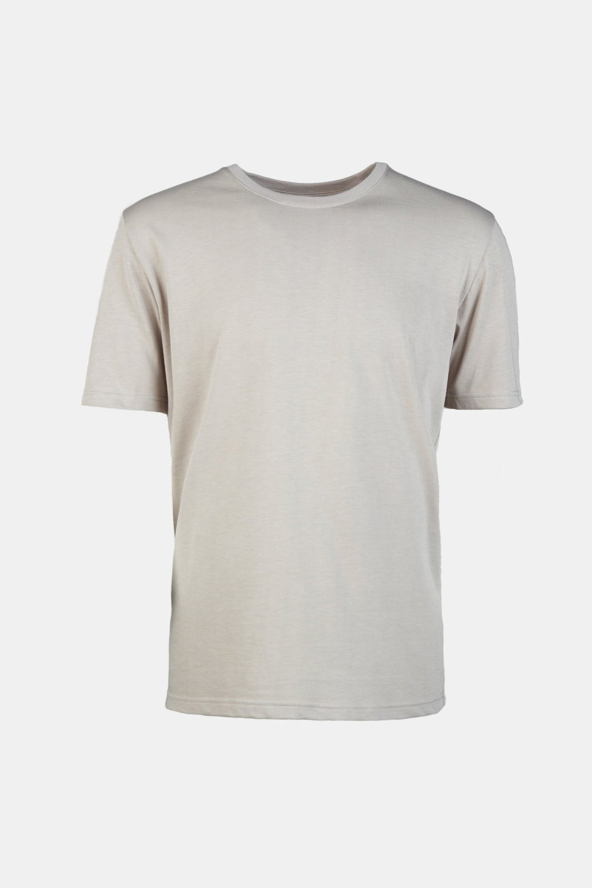 Mens Short Sleeve T Shirt - Stone