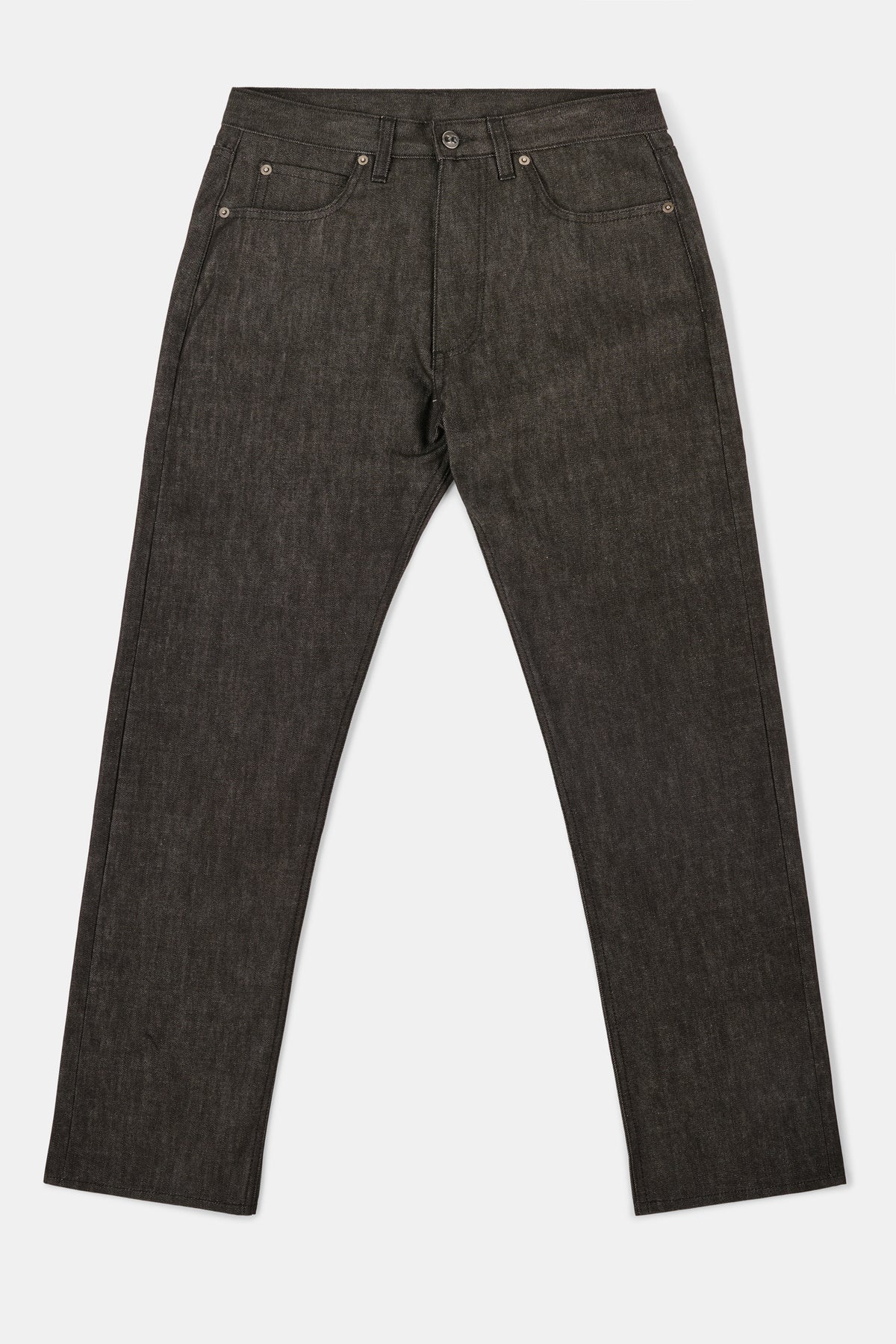 Barry Slim Selvedge Denim 5 Pocket Jeans - Black