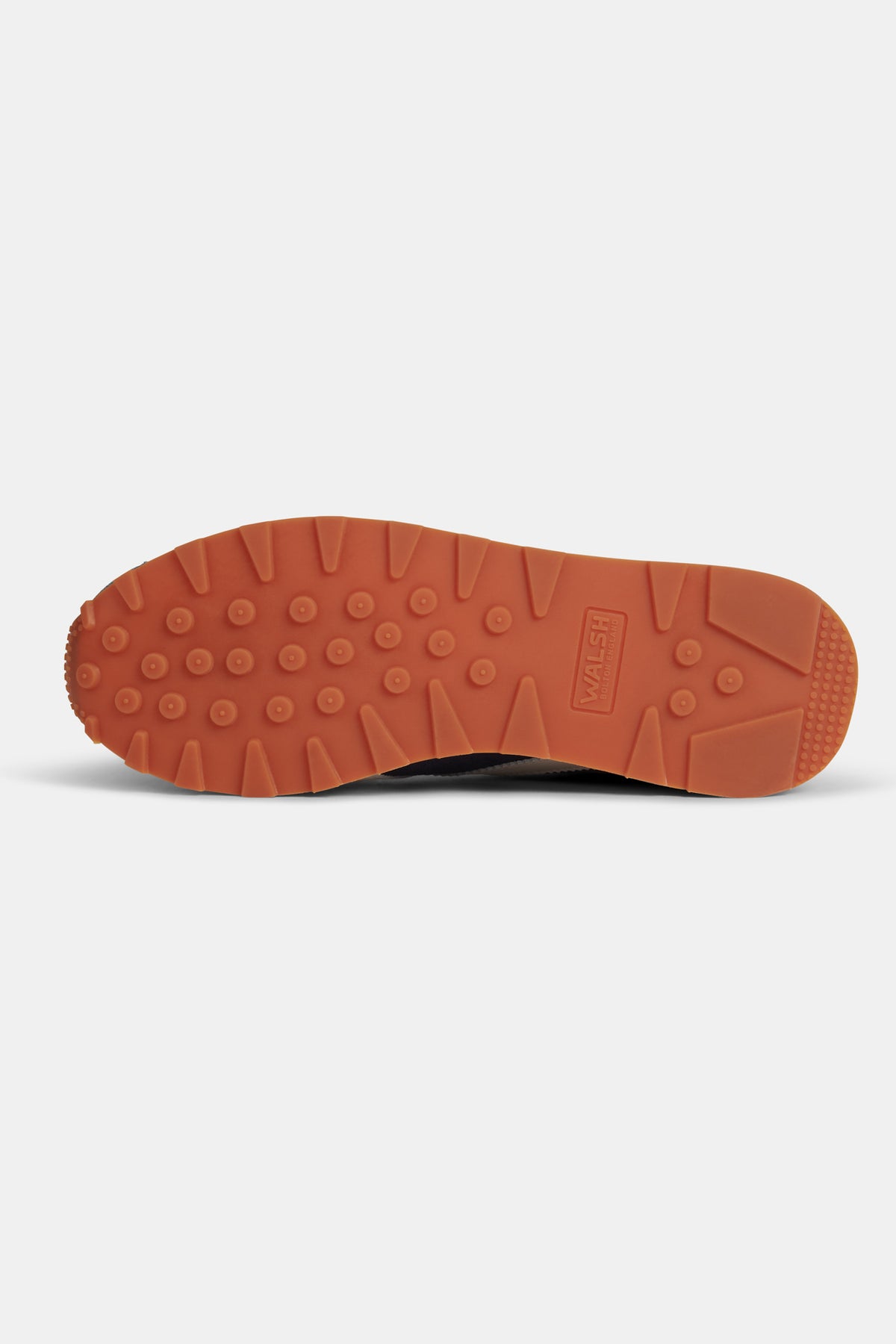 Close-up of a shoe sole on a white background.