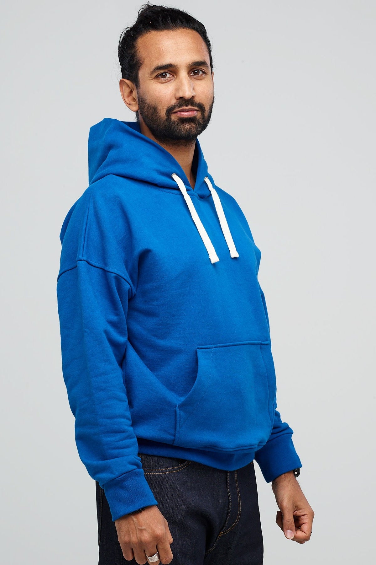 Men's Hooded Sweatshirt Cobalt - Community Clothing