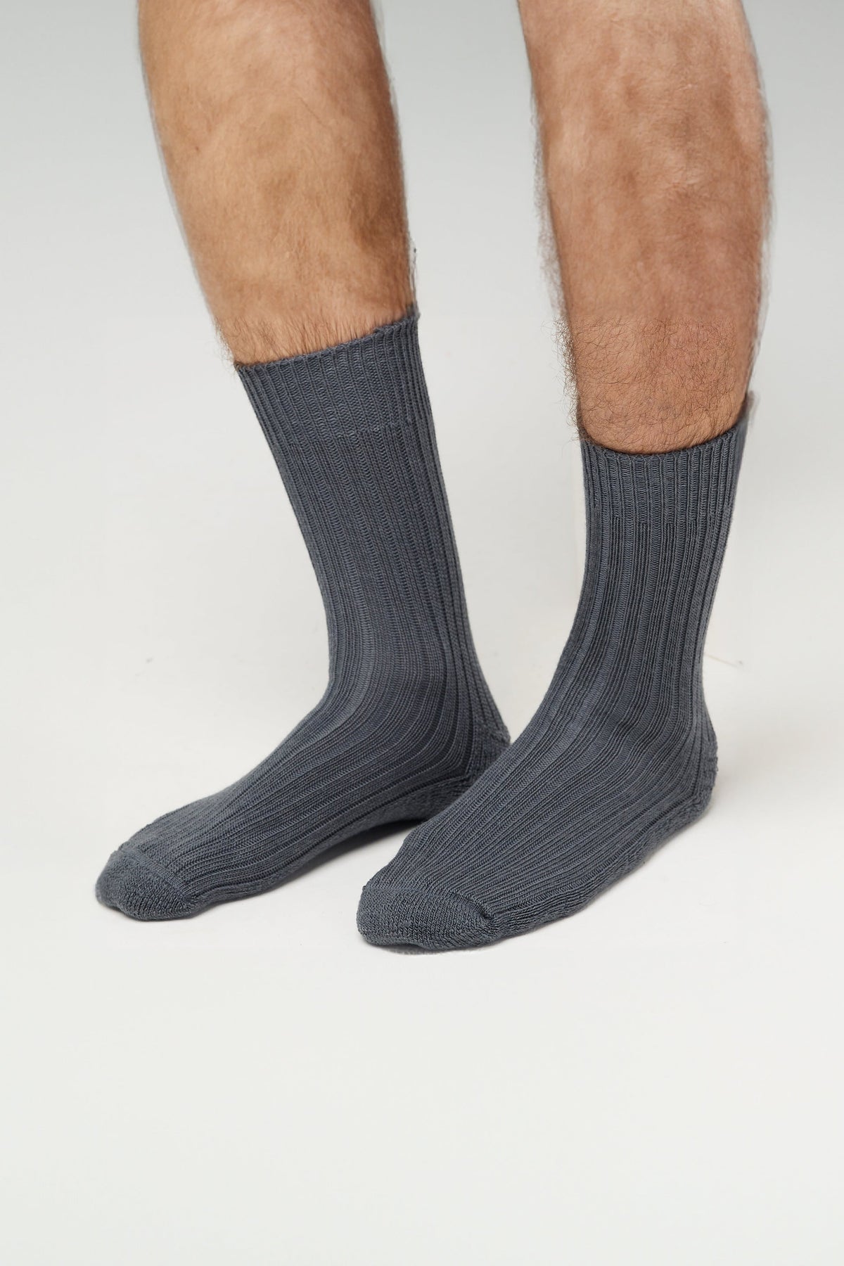Cushioned Wool Blend Socks - Grey - Community Clothing