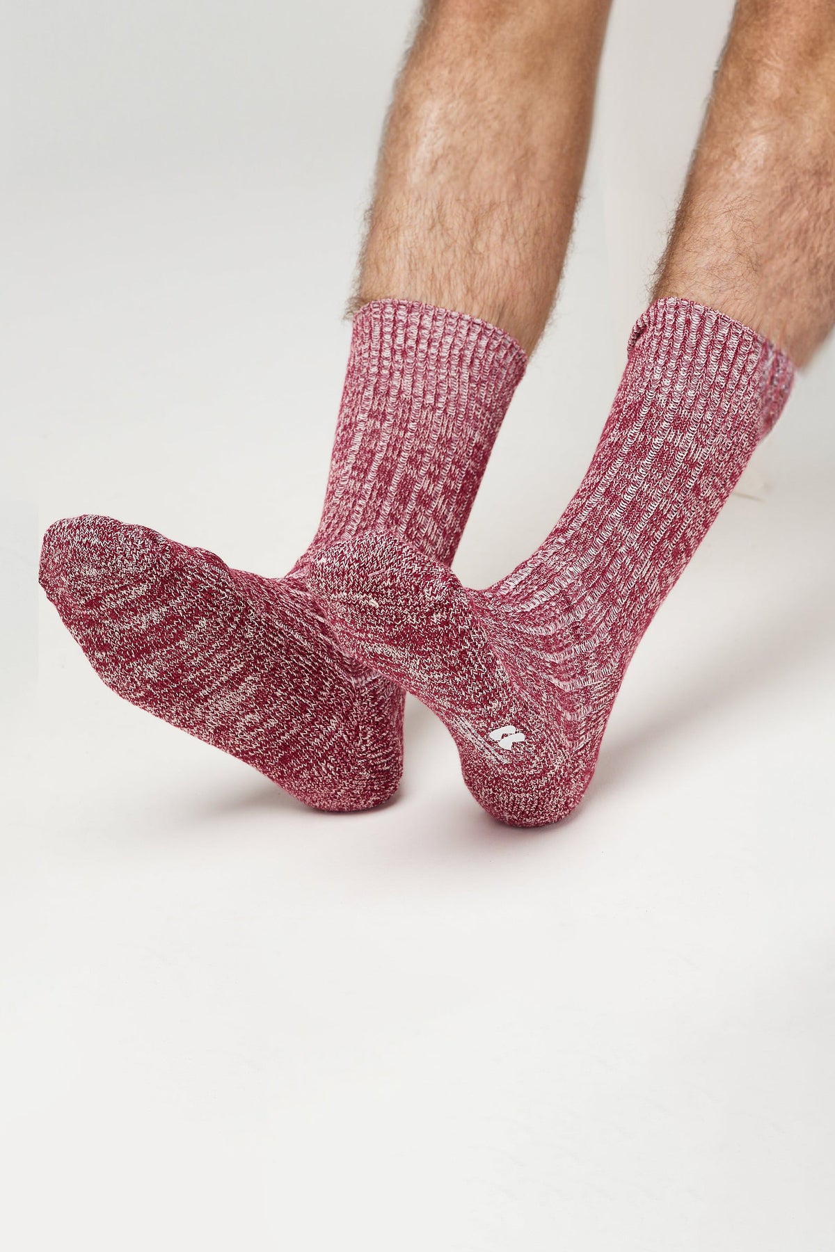 Walking Socks Port/White - Community Clothing