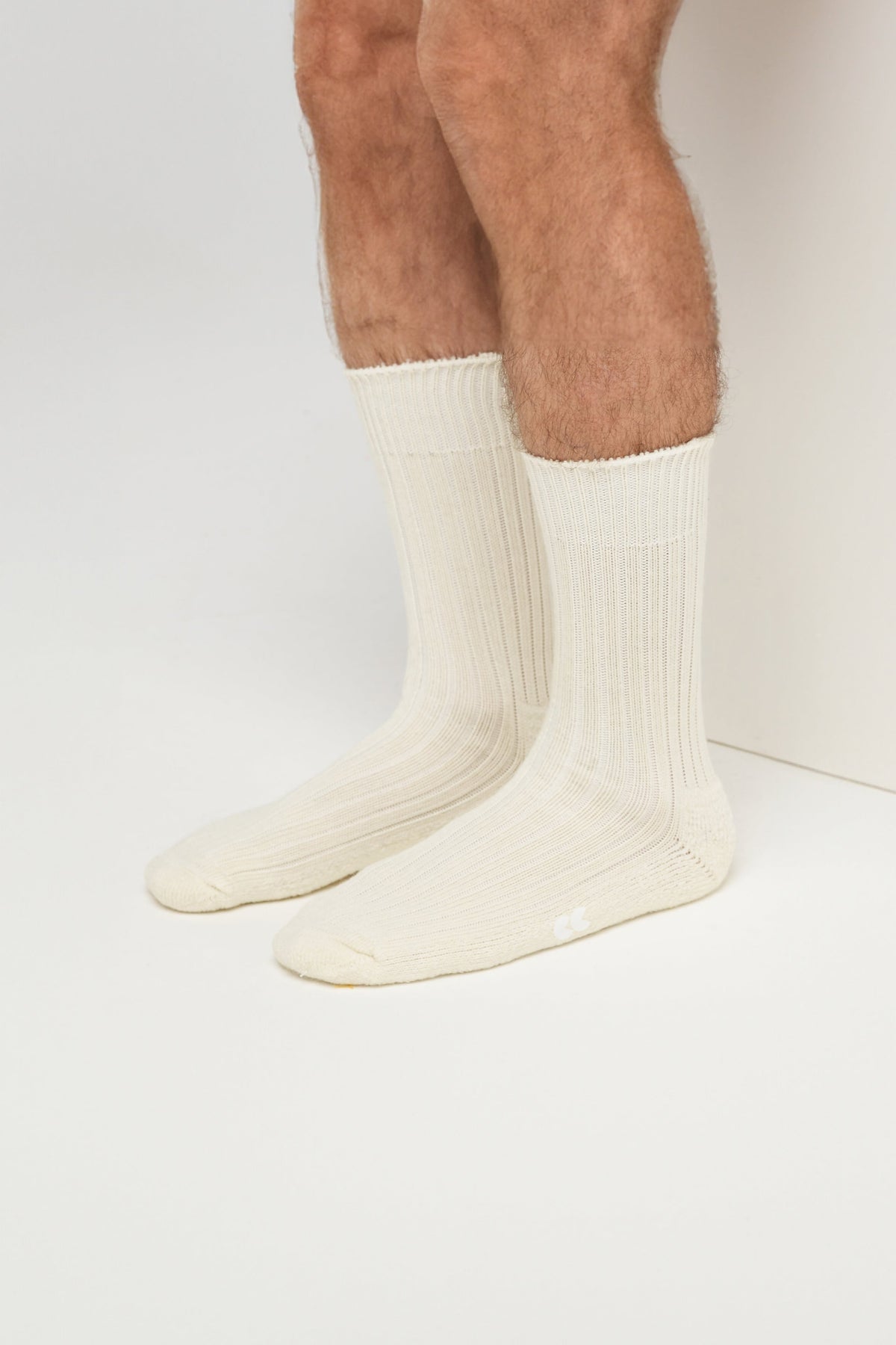 Cushioned Wool Blend Socks - Ecru - Community Clothing