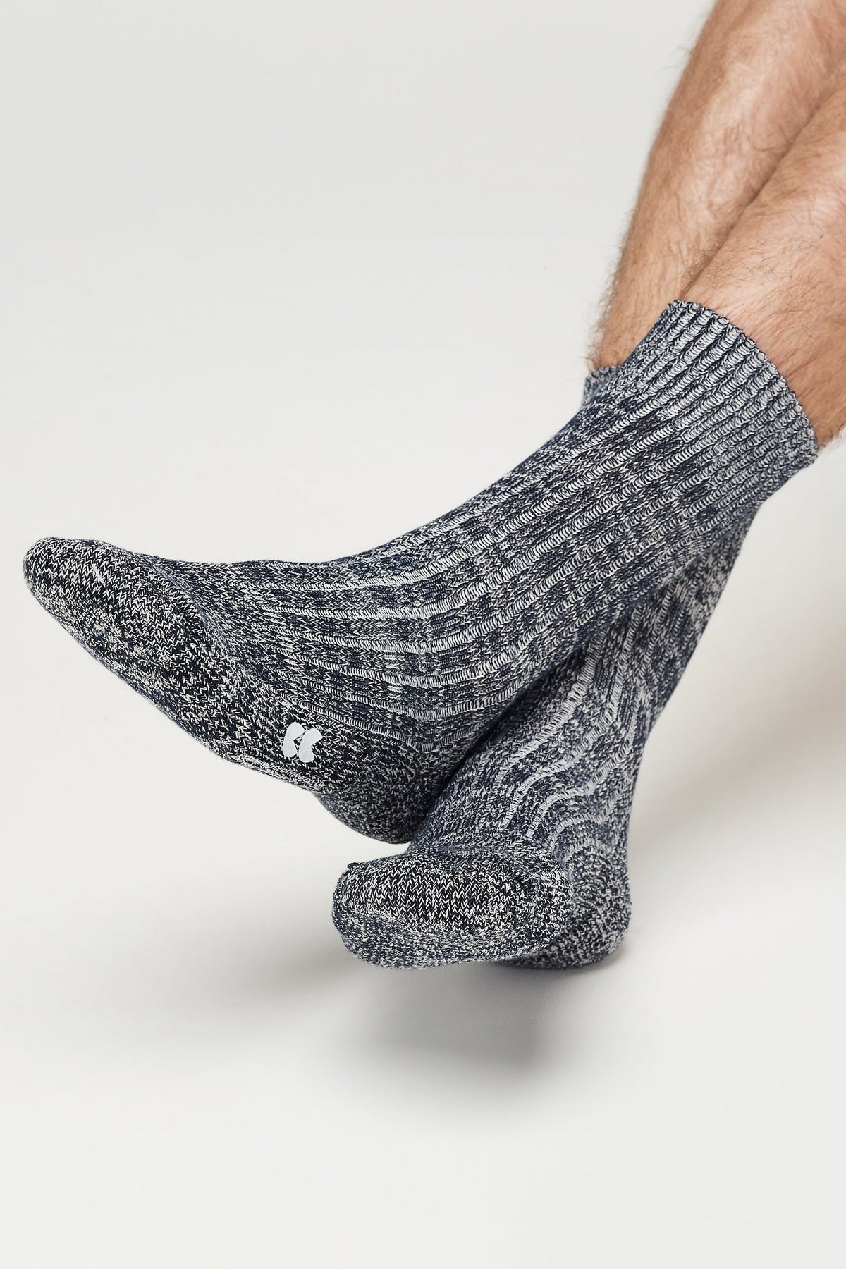 Walking Socks Slate/White - Community Clothing