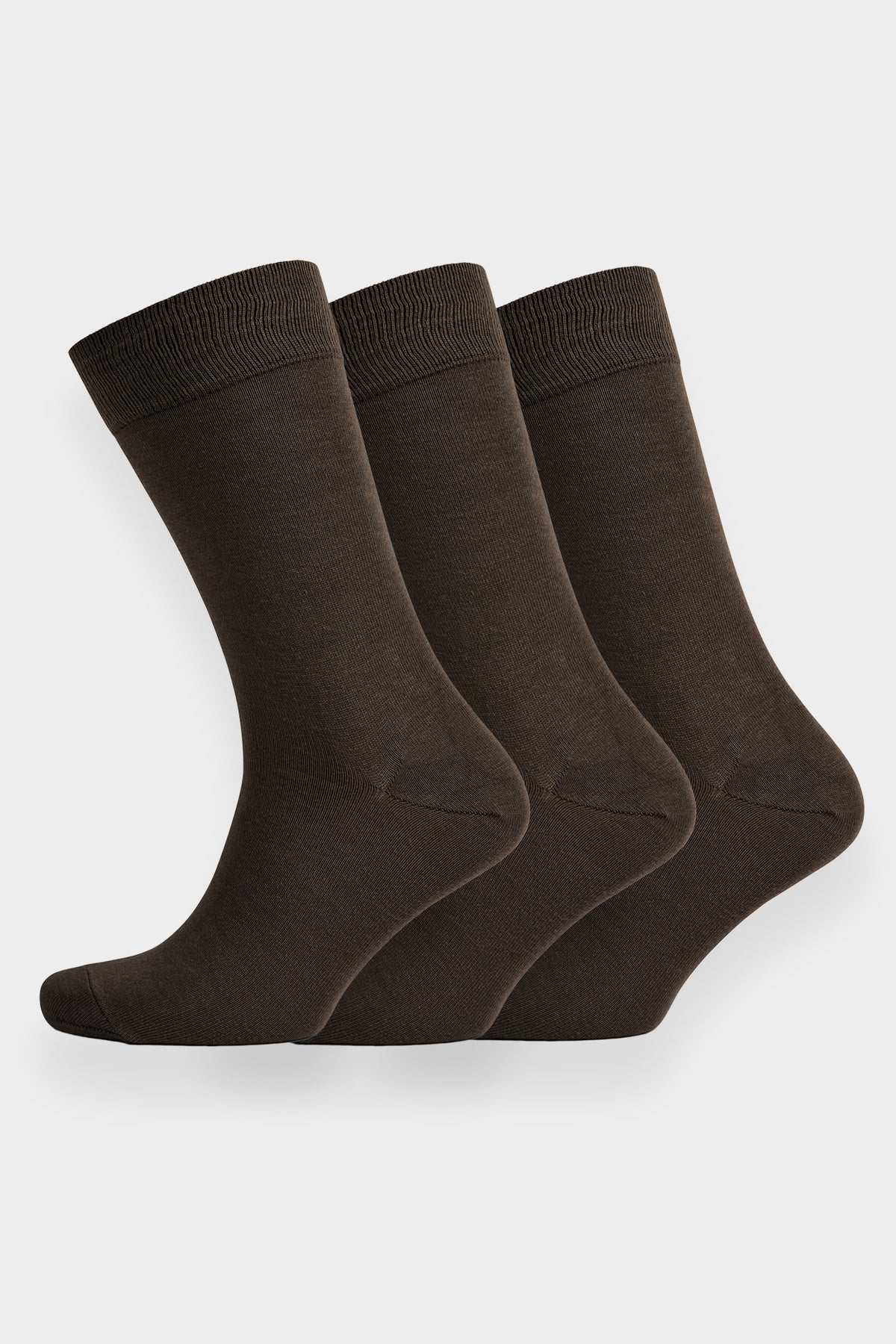 3 pack of plain charcoal everyday socks