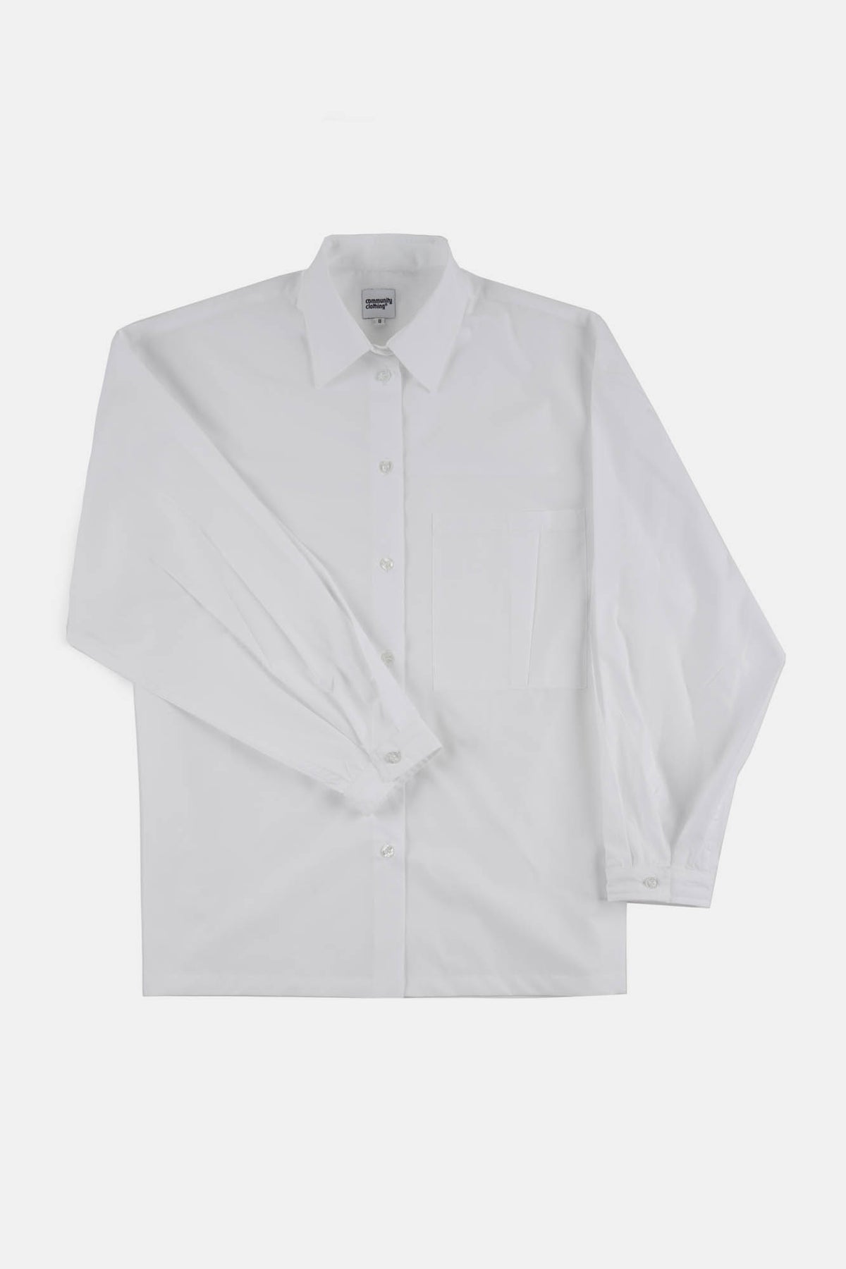 Esme long sleeve shirt white flatlay