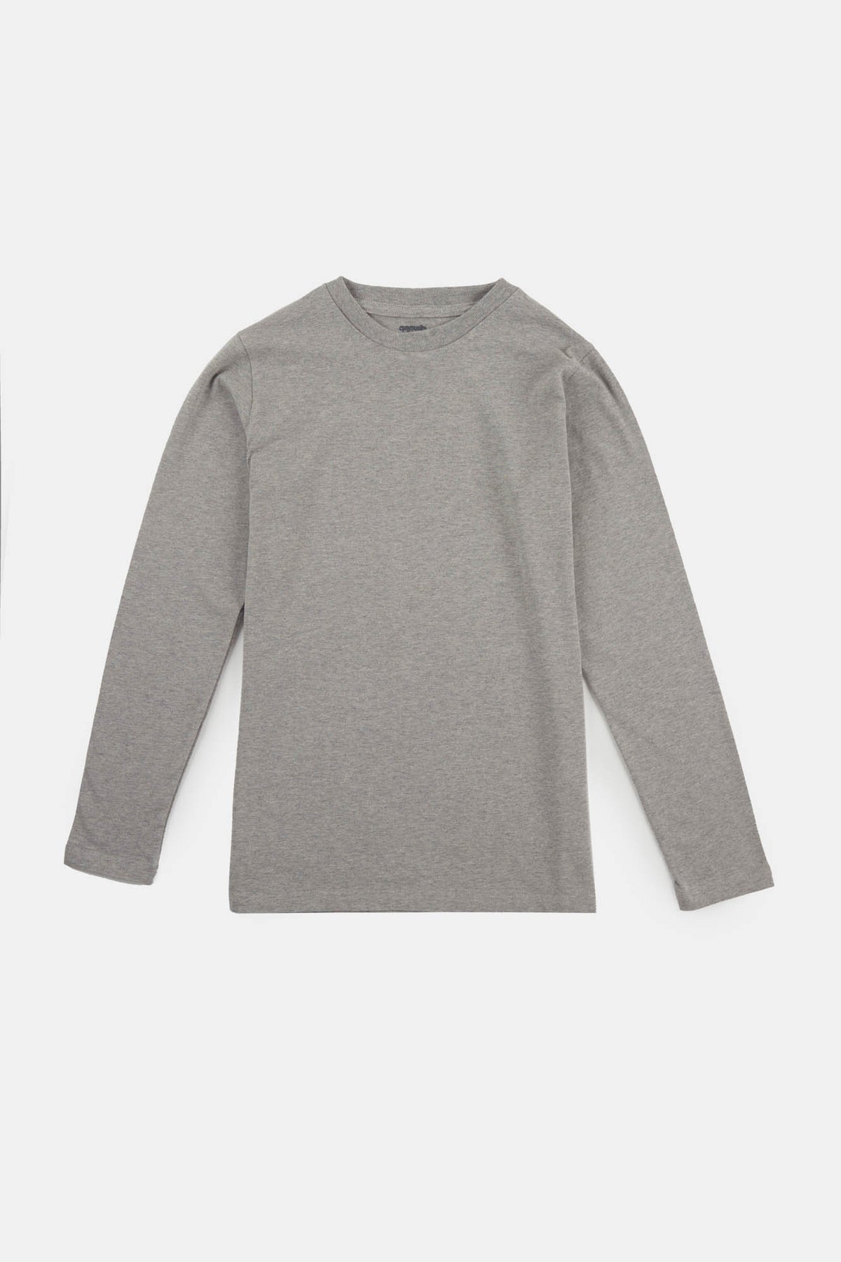 women's long sleeve t-shirt in grey marl