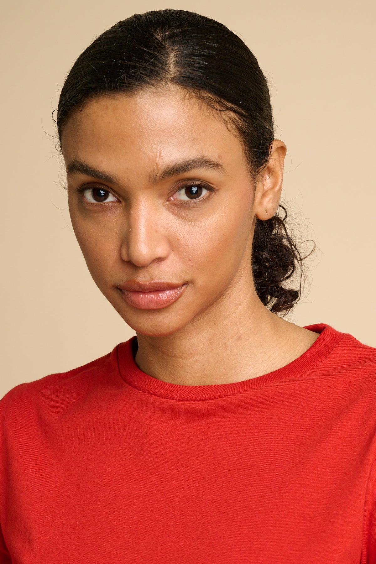 Womens Long Sleeve T Shirt Plastic Free - Crimson