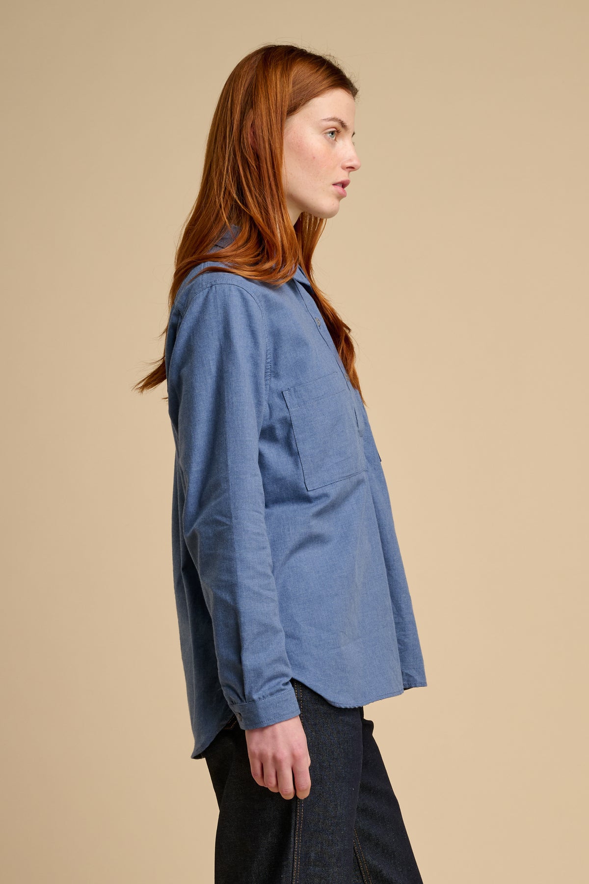 Womens Olivia Half Placket Ltweight Shirt - RAF