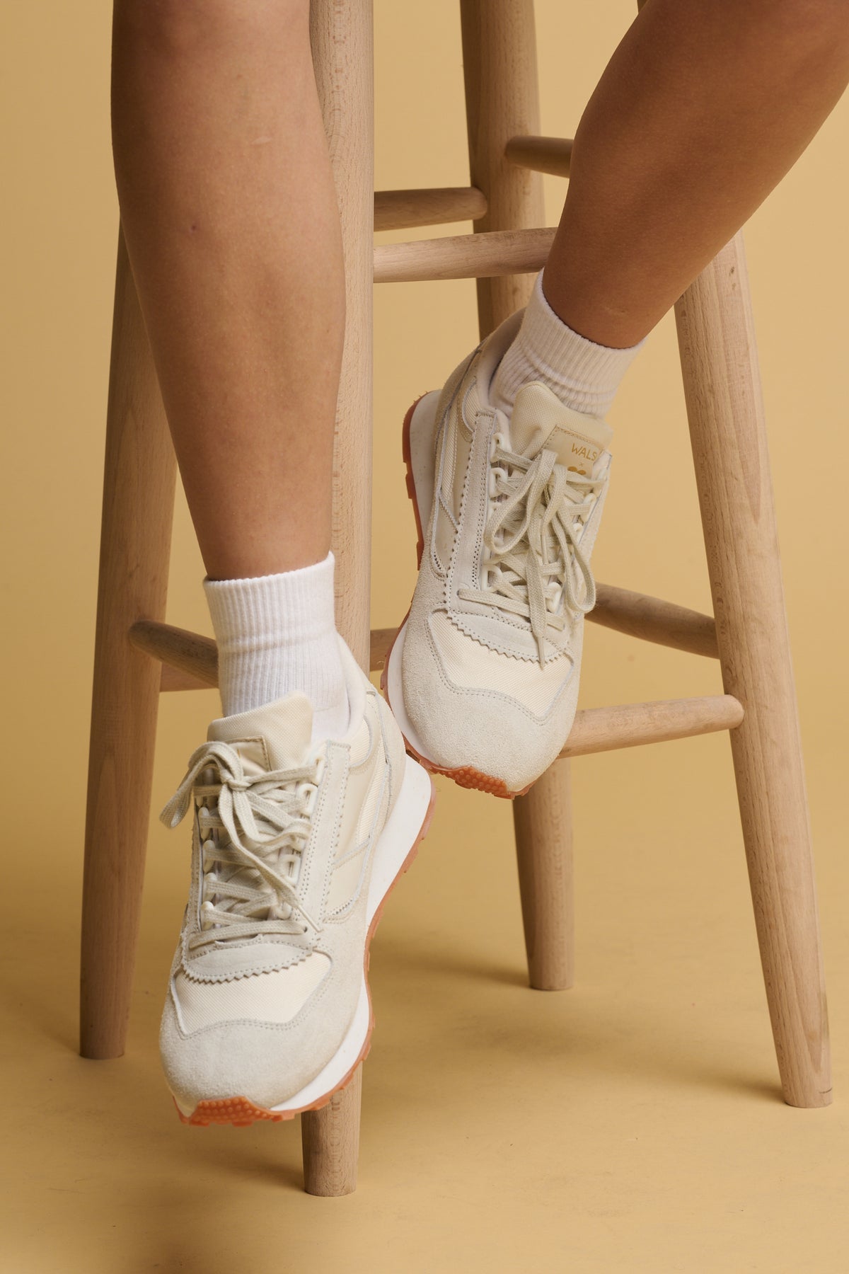 Parlick Trainer - Ivory/Stone/White