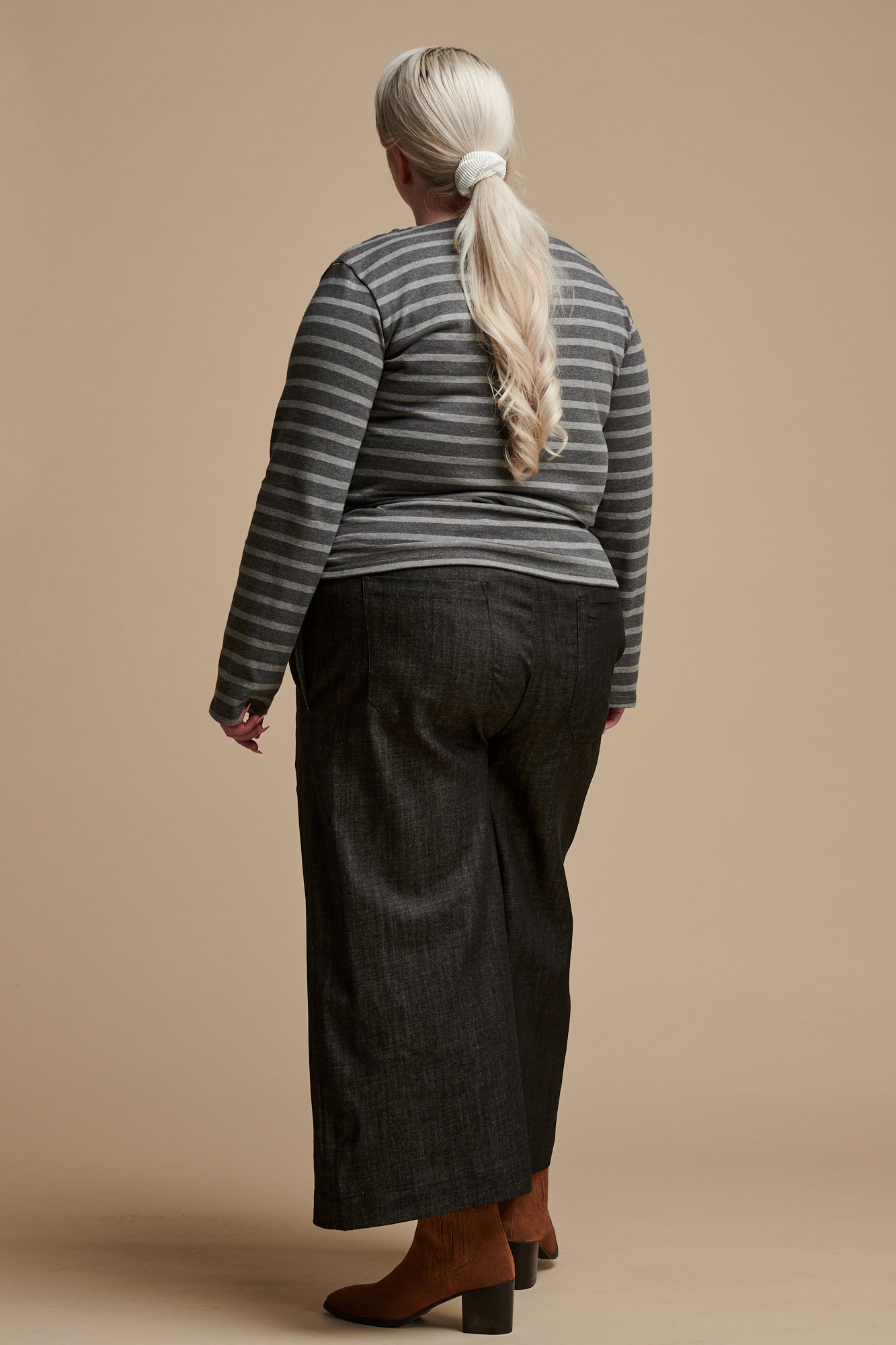 Women's Short PJ Trousers - Black Denim