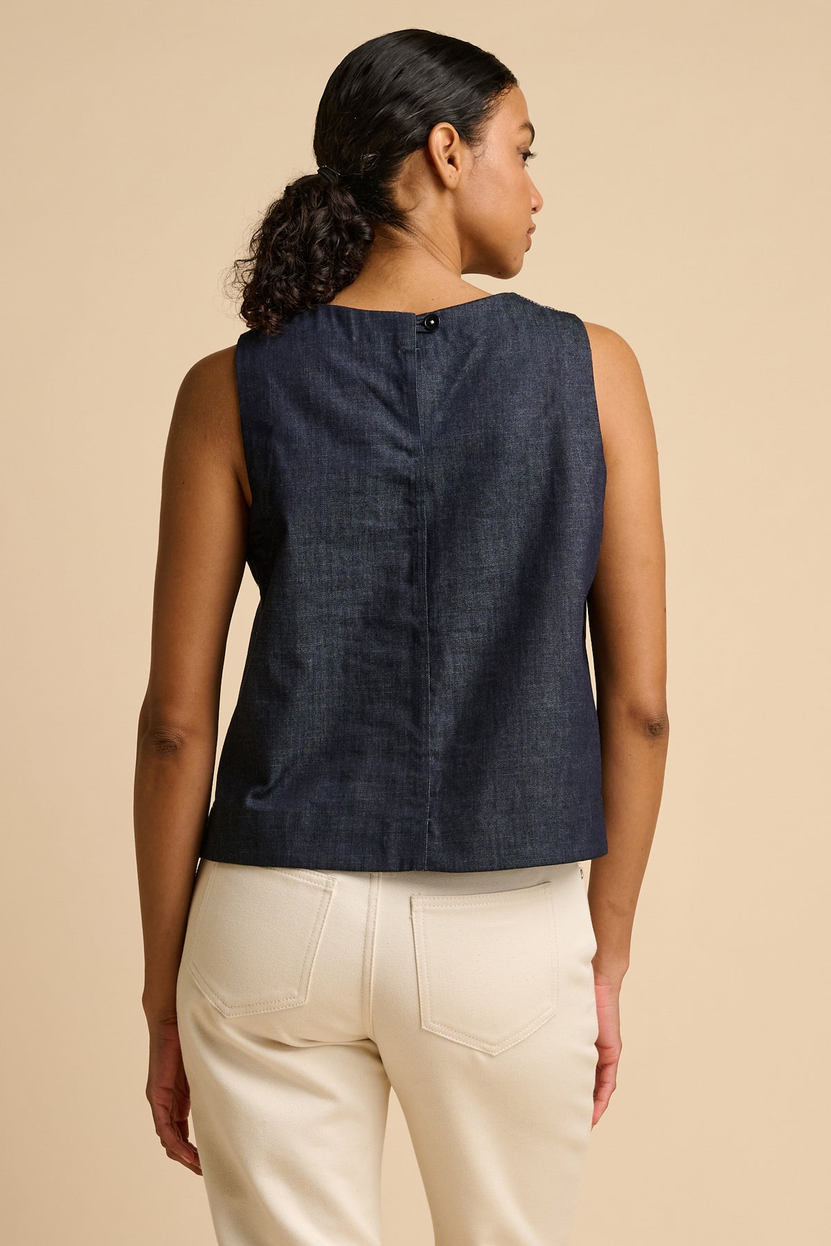 Sleeveless Top - Denim