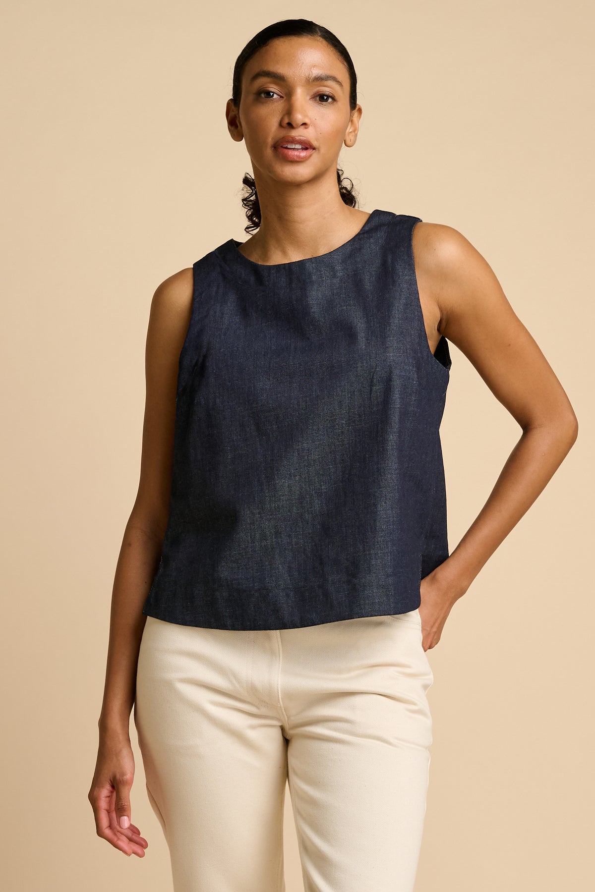 Sleeveless Top - Denim