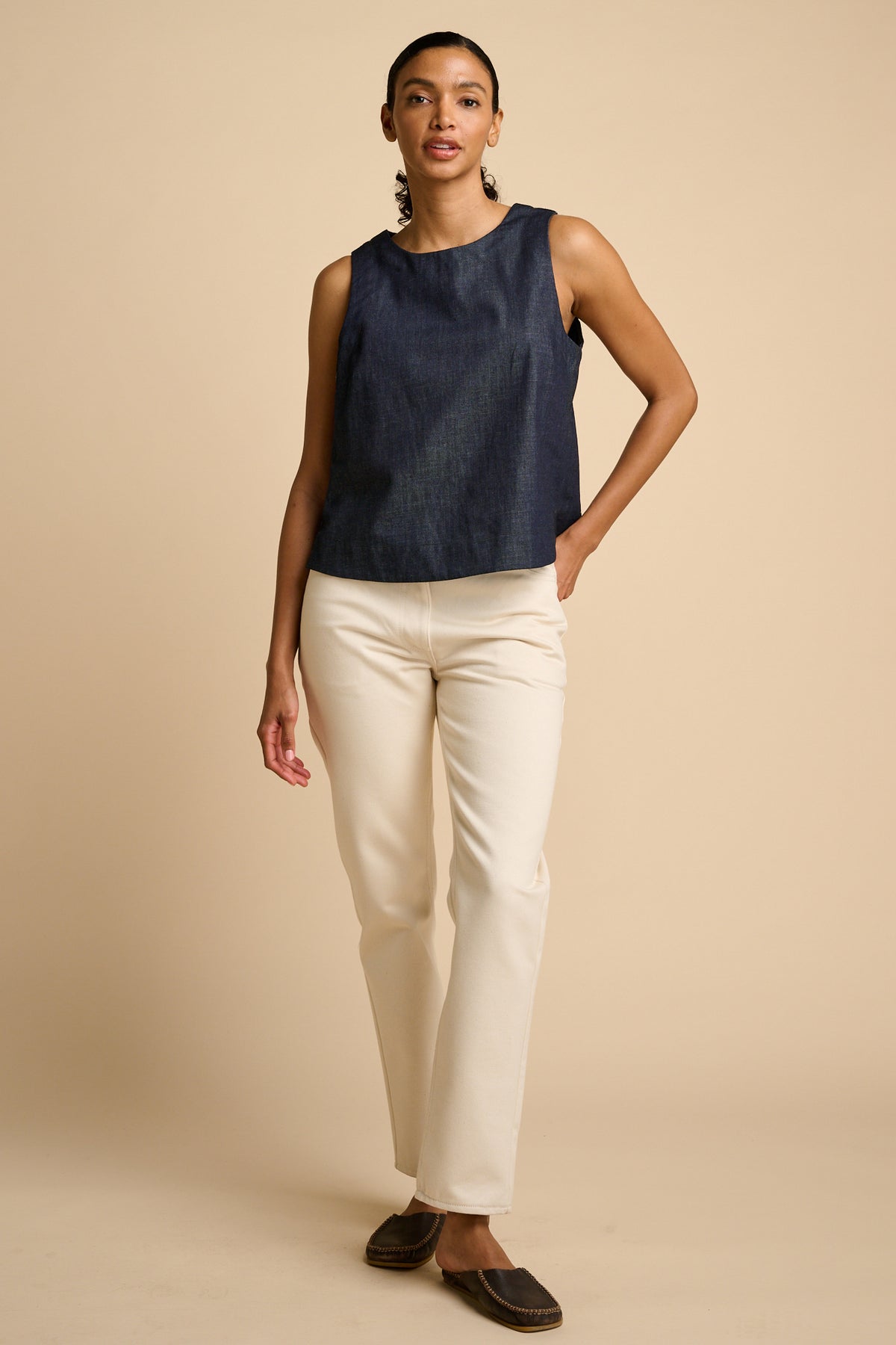 Sleeveless Top - Denim