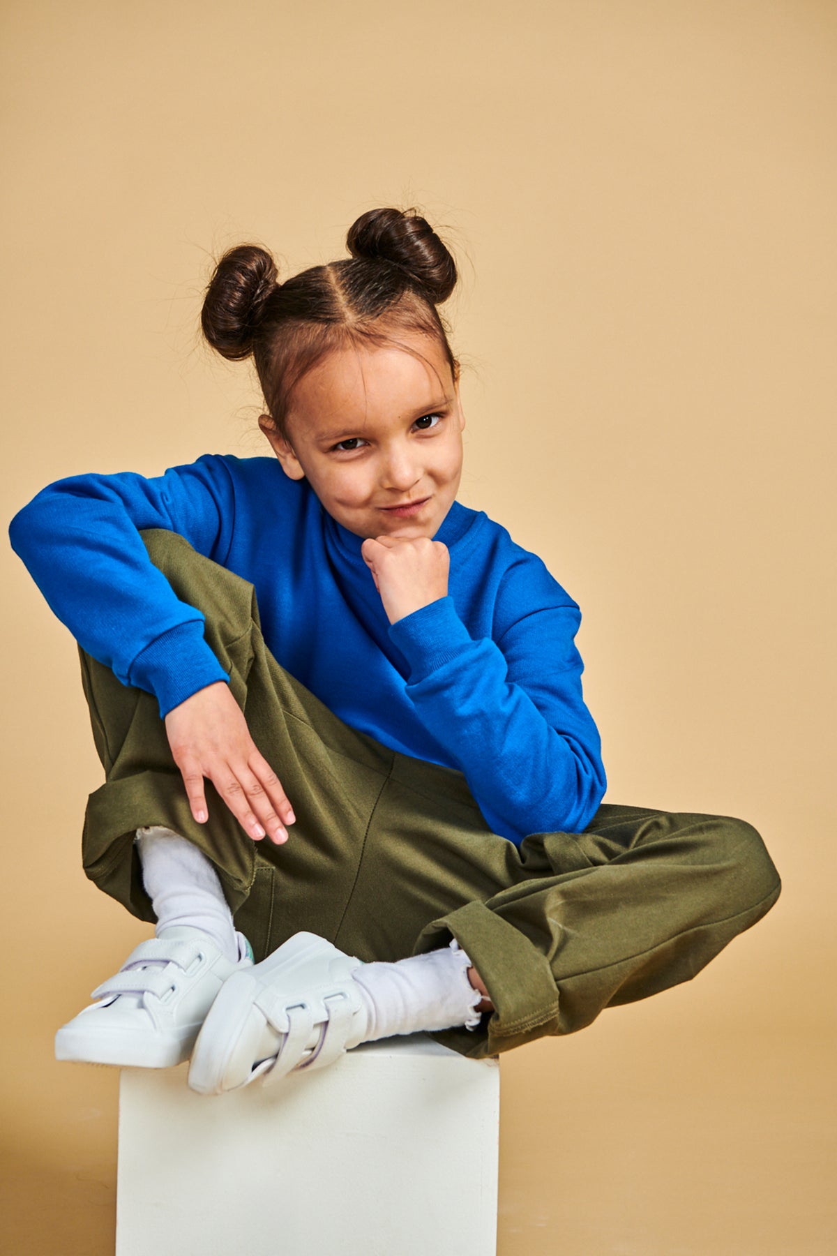 Kids Sweatshirt Plastic Free - Cobalt
