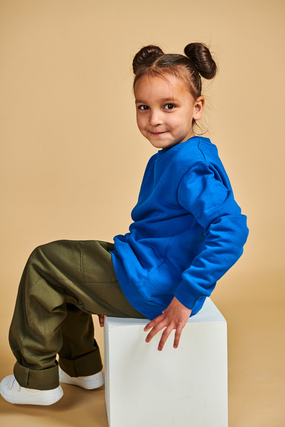 Kids Sweatshirt Plastic Free - Cobalt