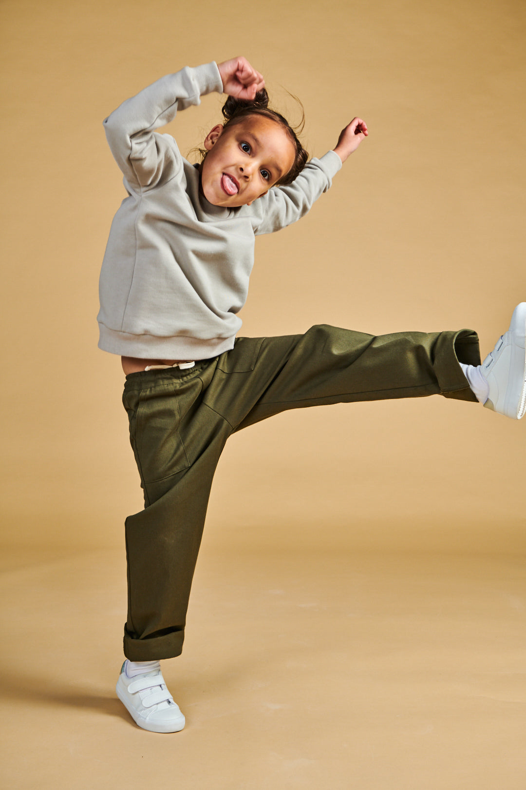 Kids Sweatshirt Plastic Free - Stone