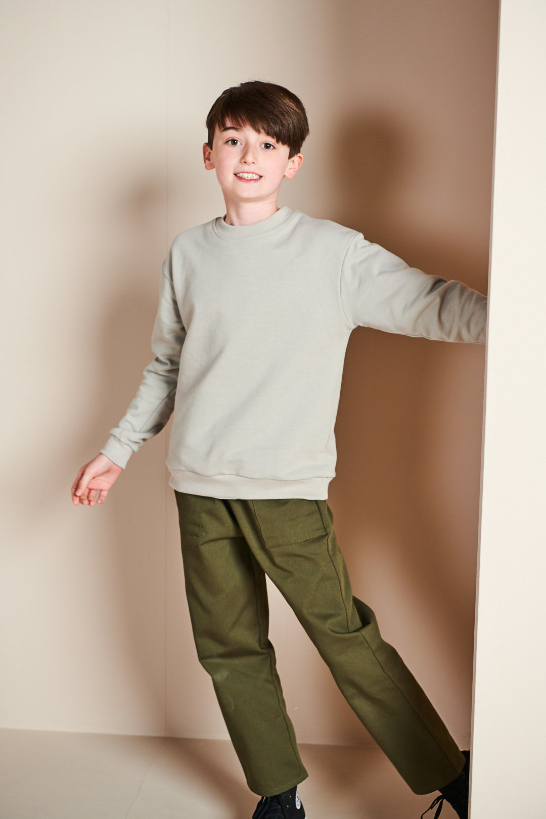 Kids Sweatshirt Plastic Free - Stone