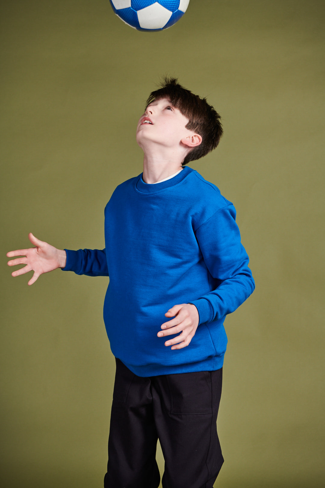 Kids Sweatshirt Plastic Free - Cobalt
