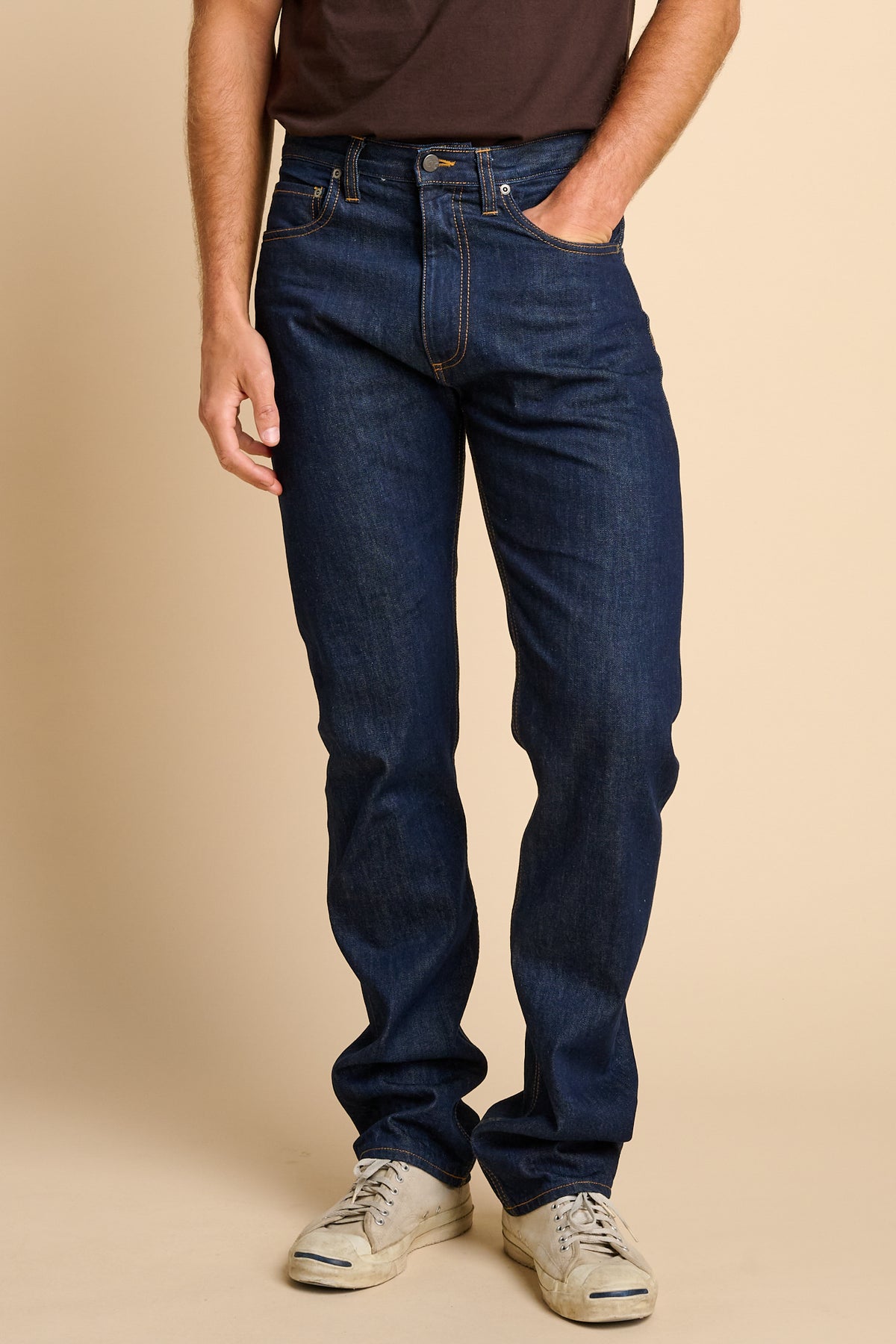 Barry Slim Selvedge Denim Five Pocket Jean - Rinse