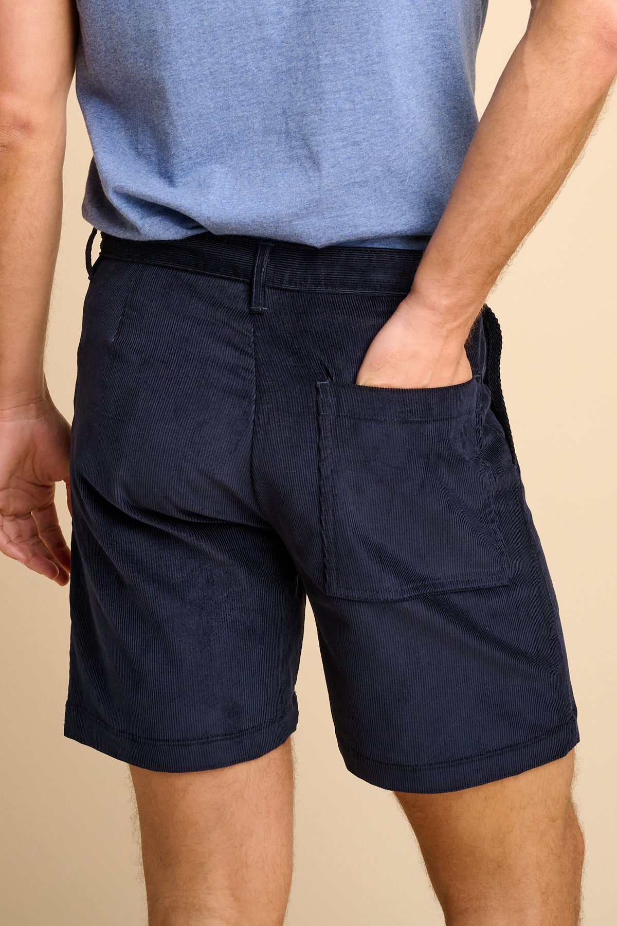 MARDEN MENS CORDUROY SHORT - NAVY