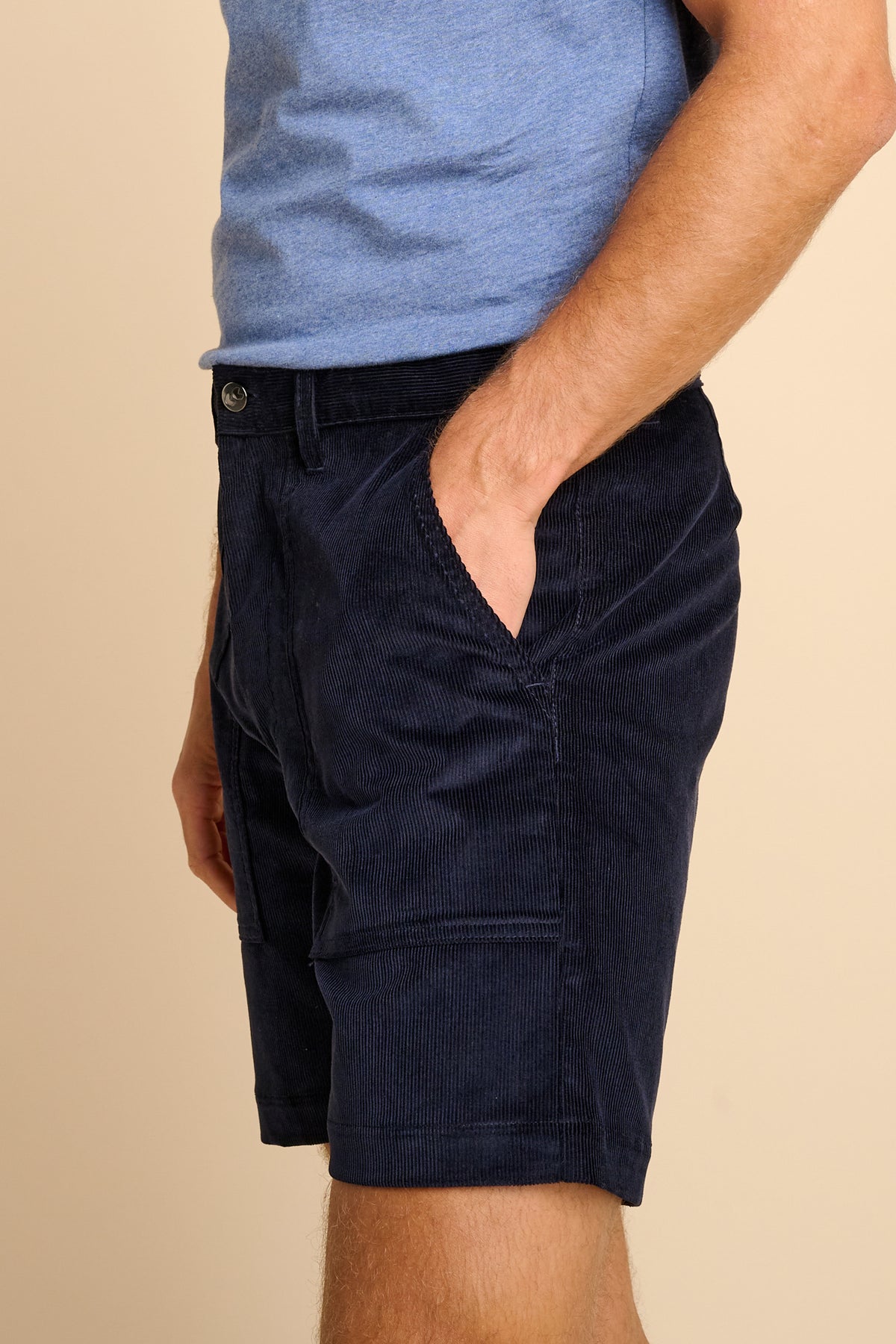 MARDEN MENS CORDUROY SHORT - NAVY