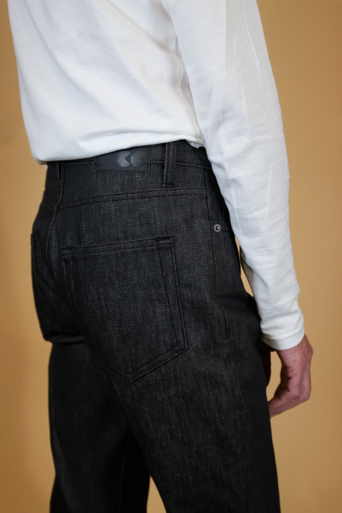 DARREN MENS SLIM LEG FLY FRONT JEAN BLACK