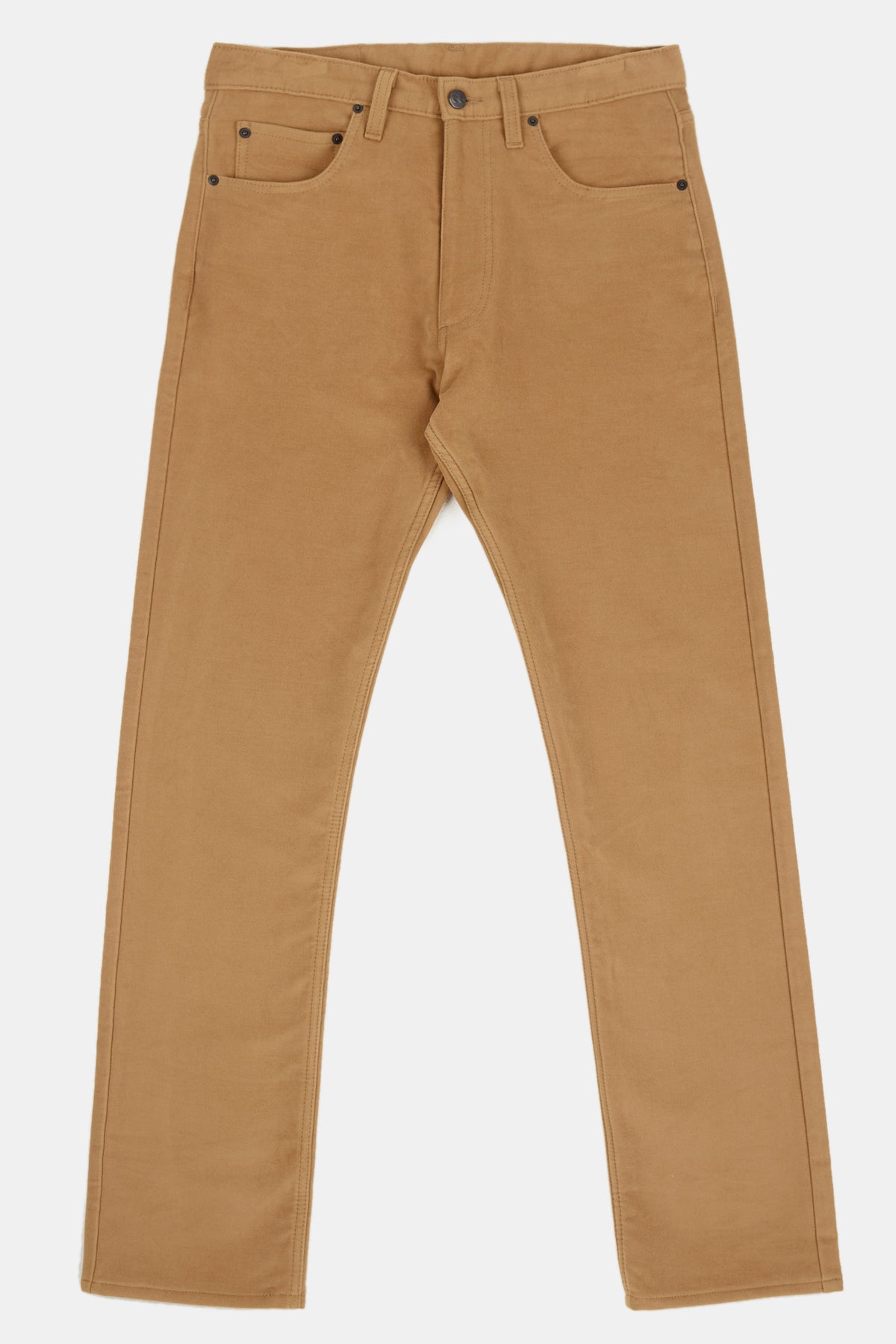 Barry Slim Moleskin Five Pocket Jeans - Camel