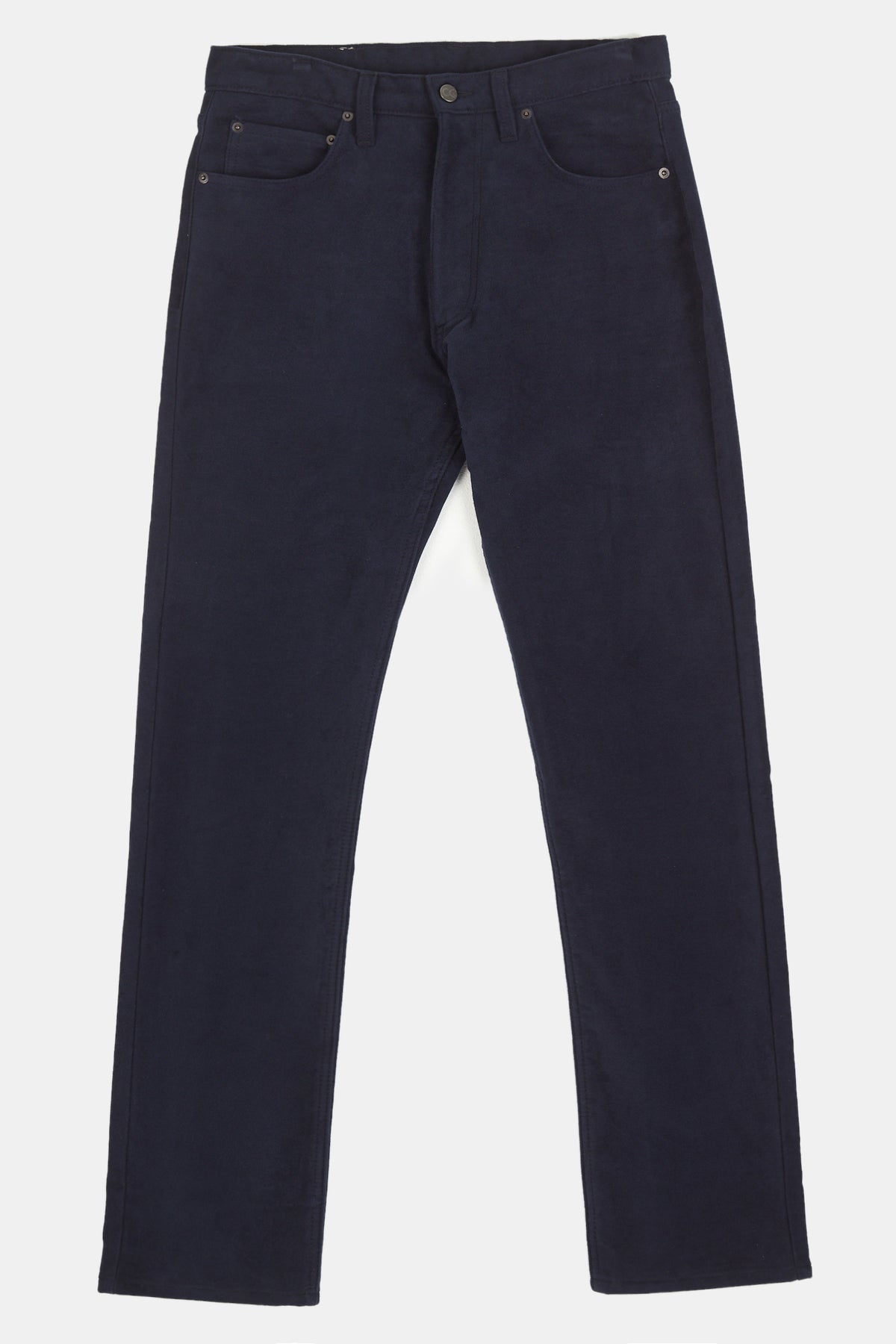 Barry Slim Moleskin Five Pocket Jeans - Navy