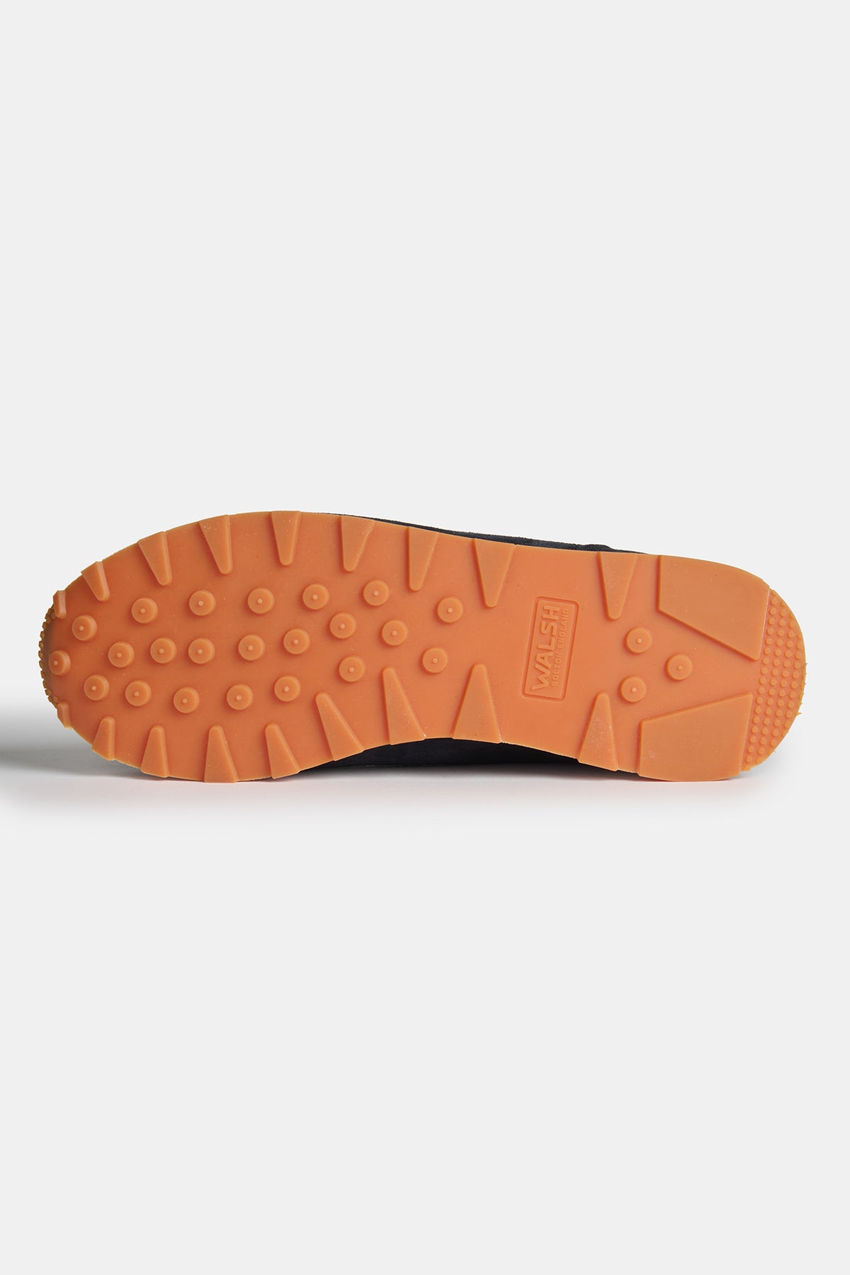 The sole of men's Parlick trainer in blue, navy and off white 