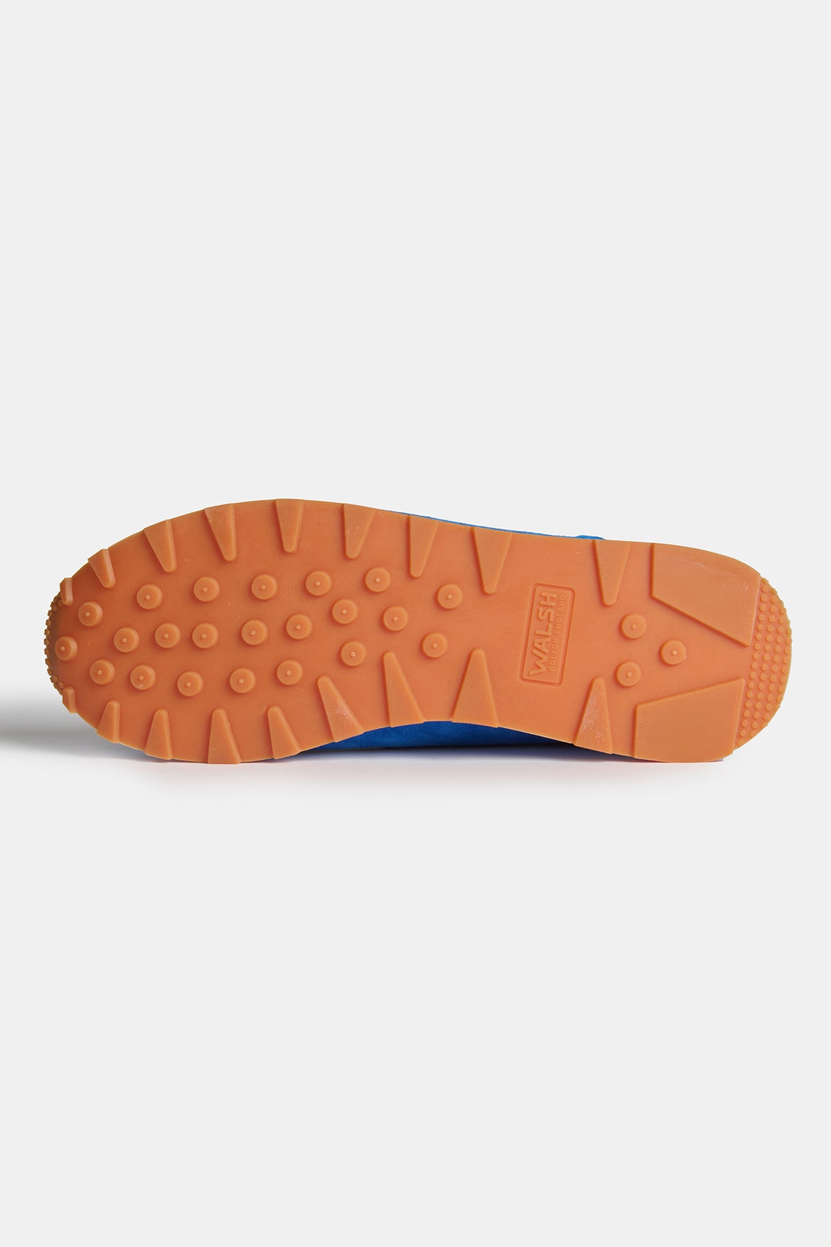 The sole of men's Parlick trainer in orange bright cobalt and yellow