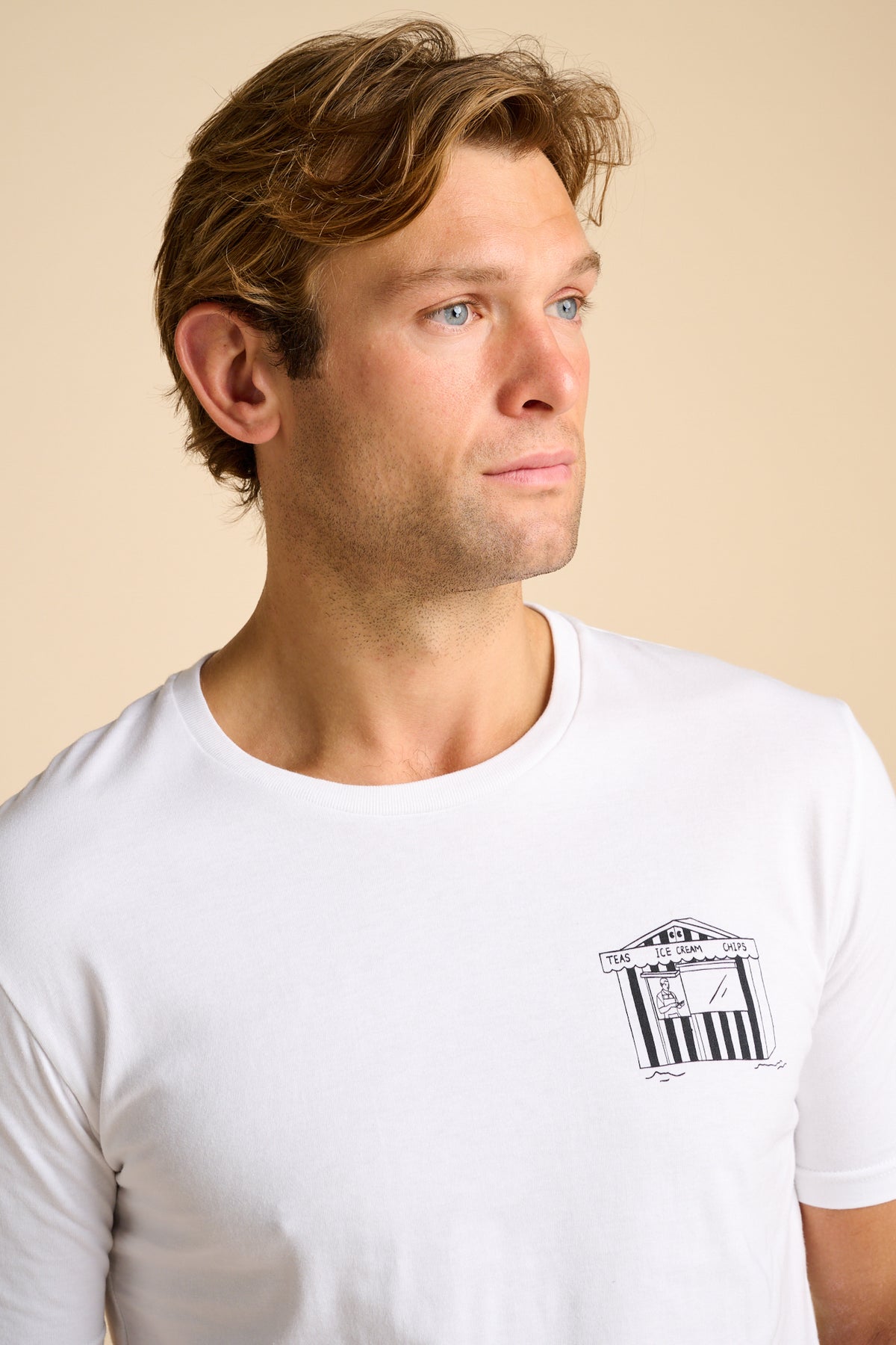 MENS GRAPHIC ICE CREAM HUT T-SHIRT