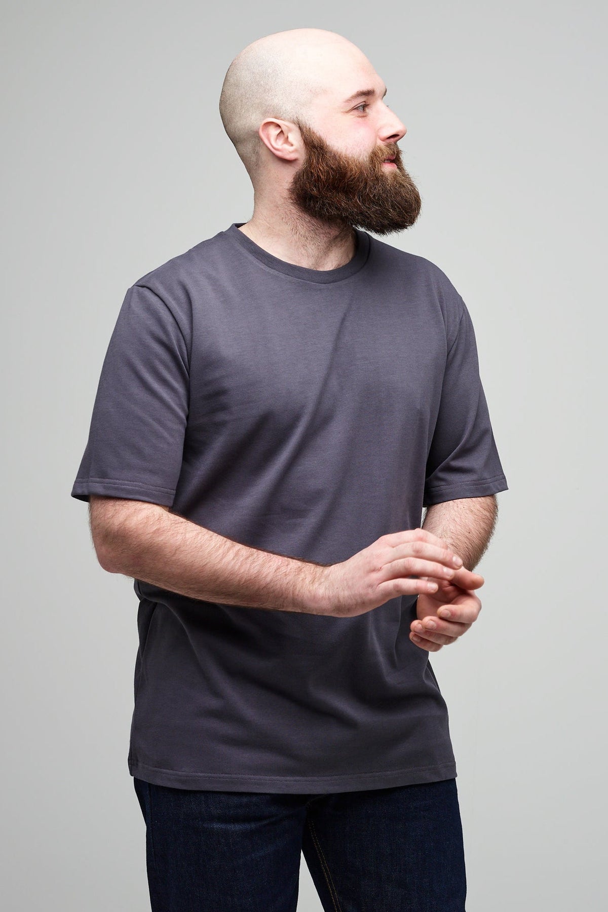 Men's Short Sleeve T Shirt - Slate Grey