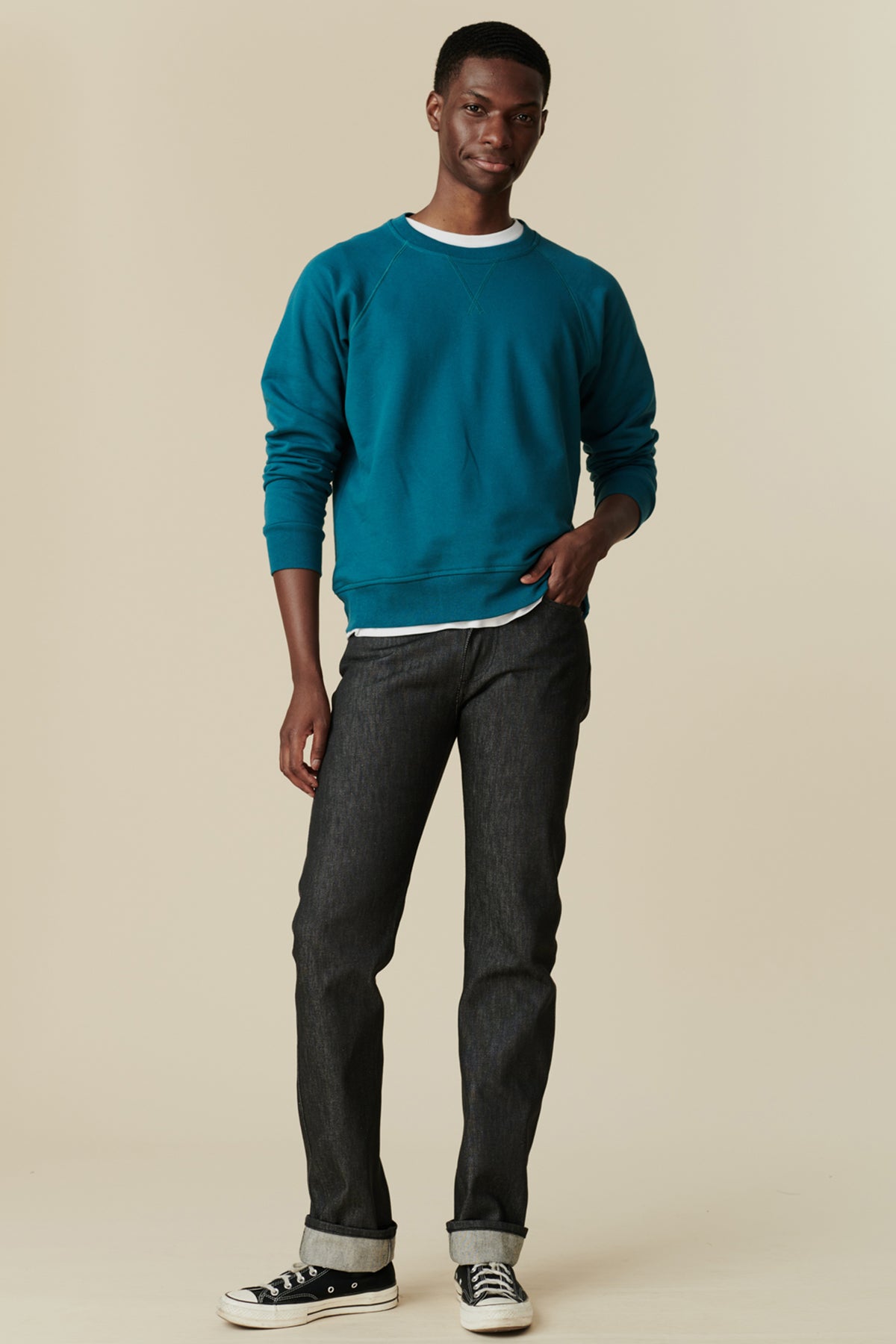 Barry Slim Denim Five Pocket Jeans - Black
