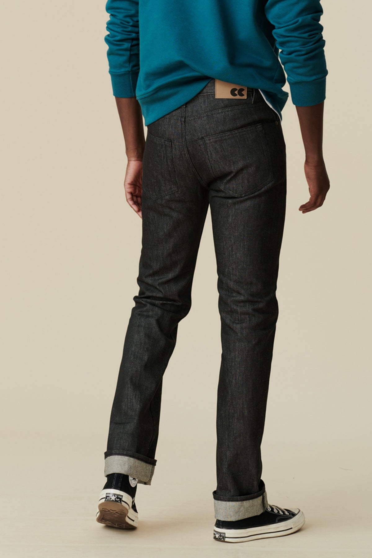 Barry Slim Denim Five Pocket Jeans - Black