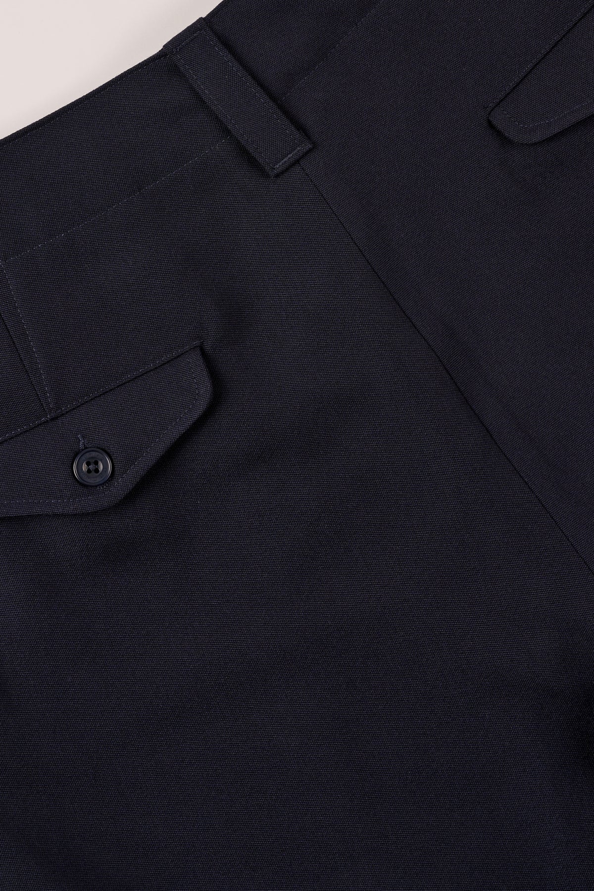 Mens Archie Wool Trousers - Navy
