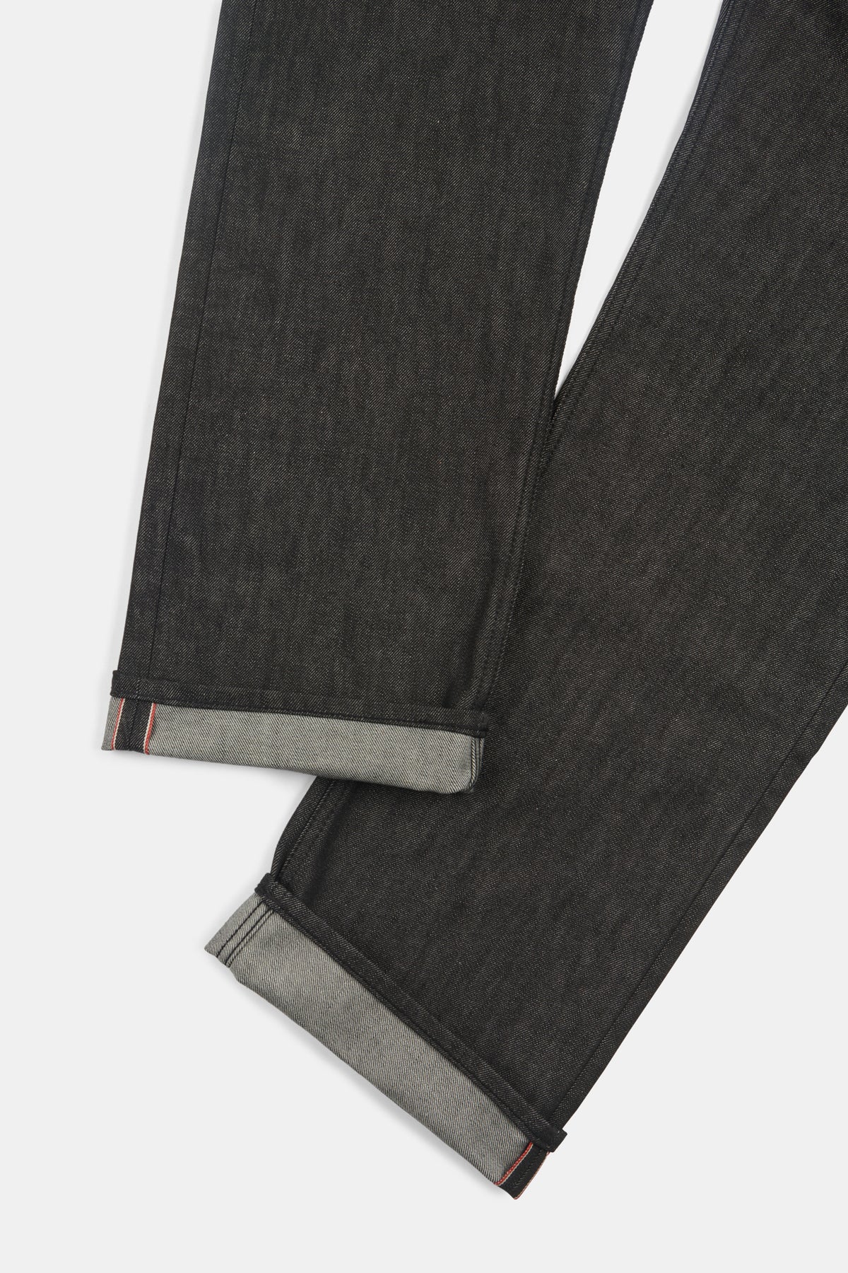 Men's Selvedge Loose Fit Button Fly Arran Jean-Blk