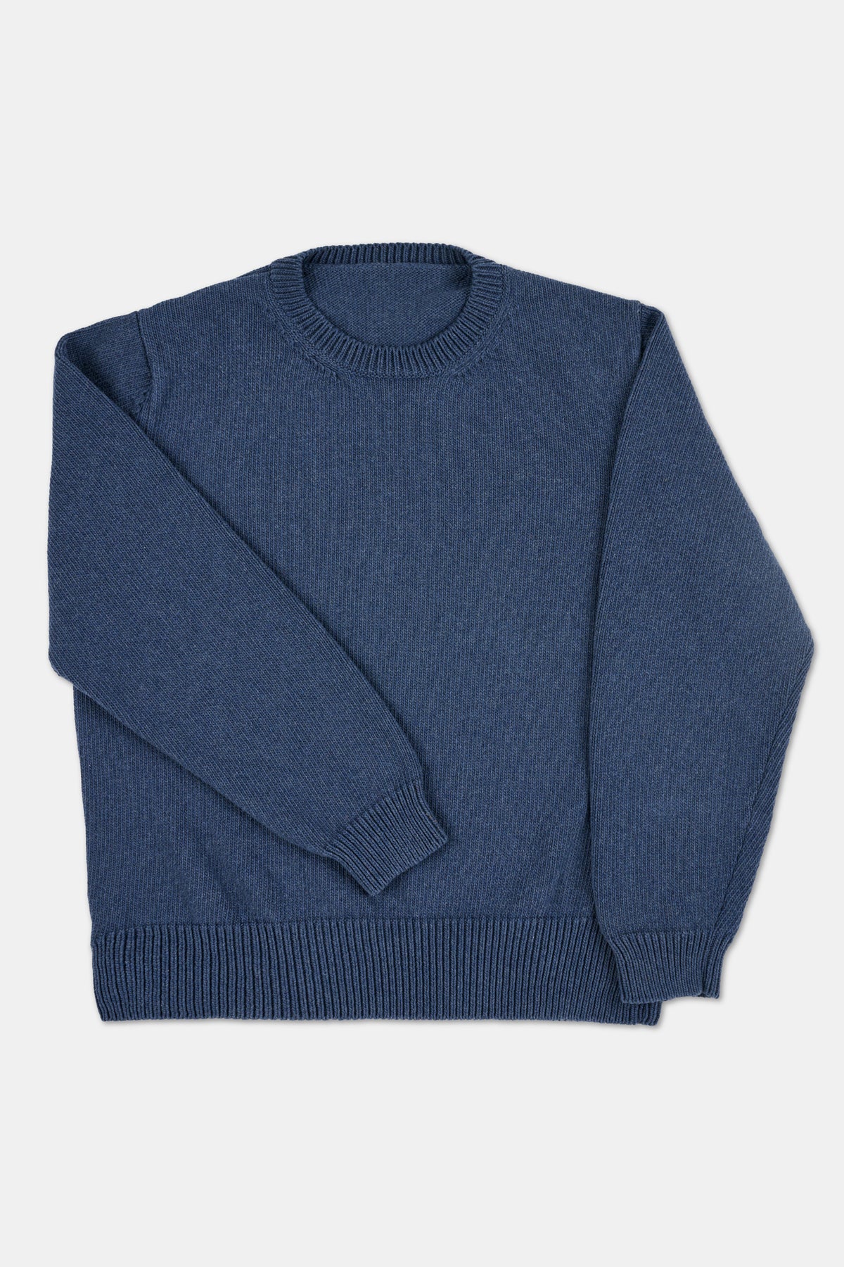 MENS COTTON CREW NECK - DENIM MARL