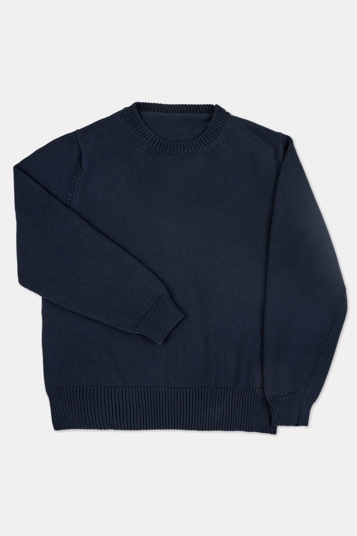 MENS COTTON CREW NECK - NAVY