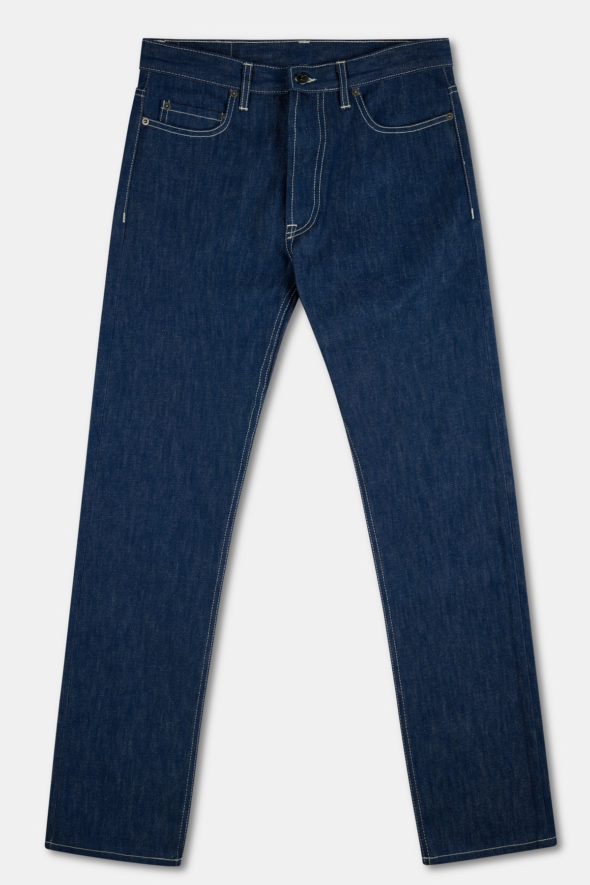 DARREN MENS SLIM LEG FLY FRONT JEAN BLUE