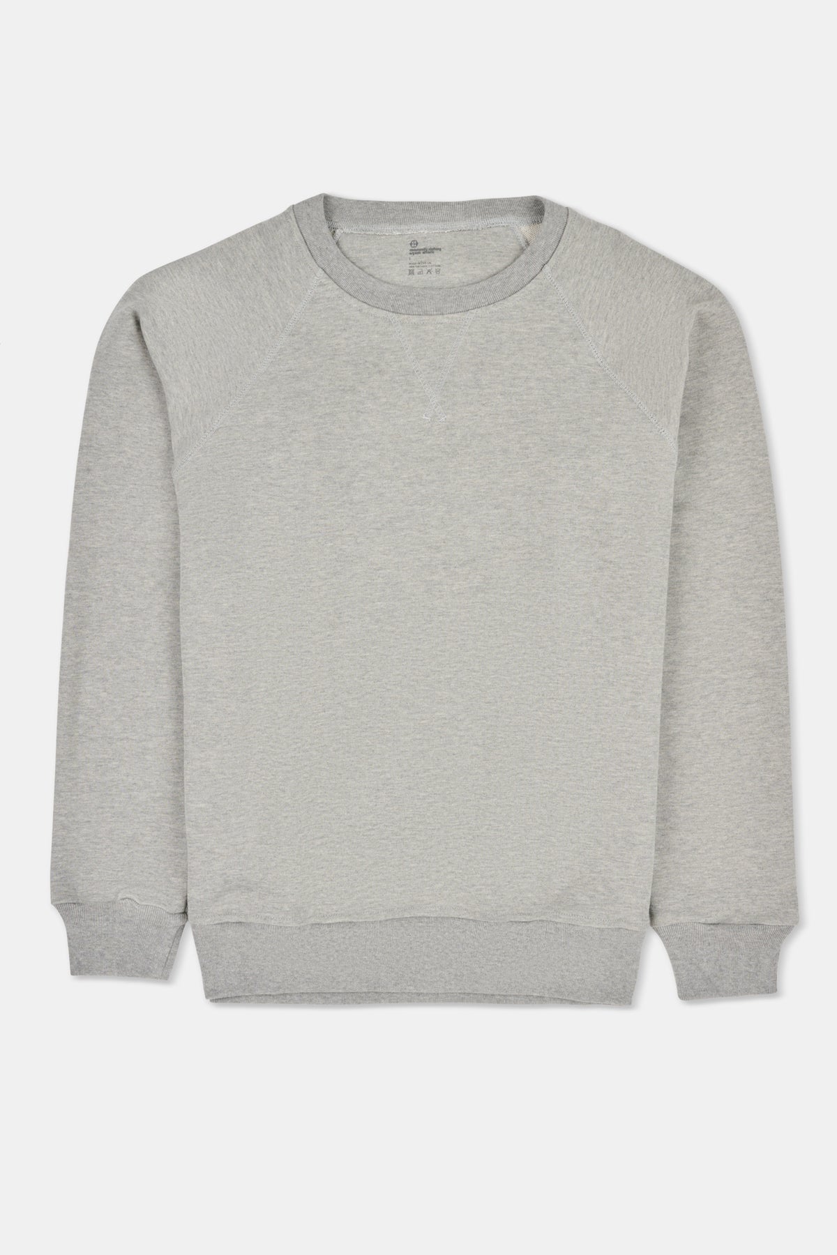 Grey sweatshirt on a white background