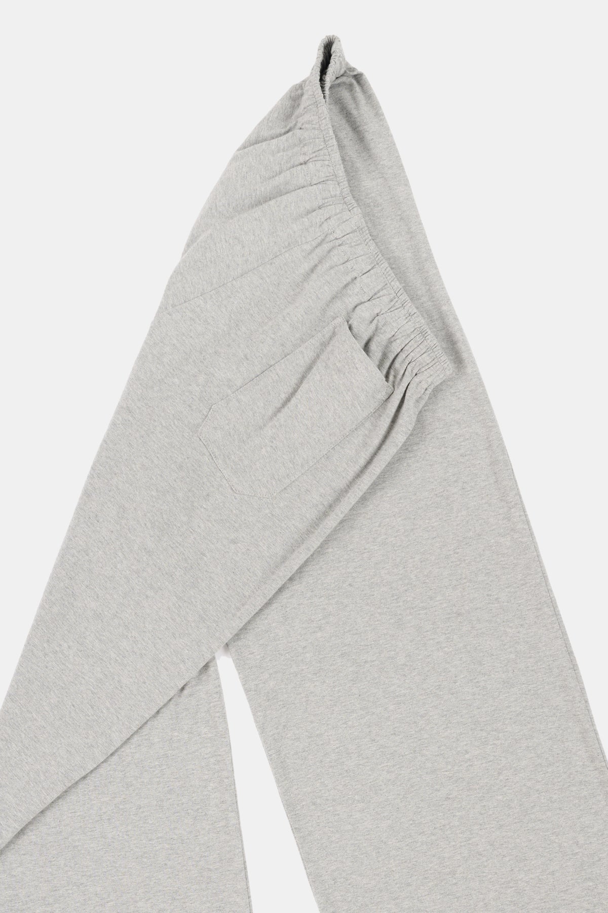 Gray sweatpants on a light gray background