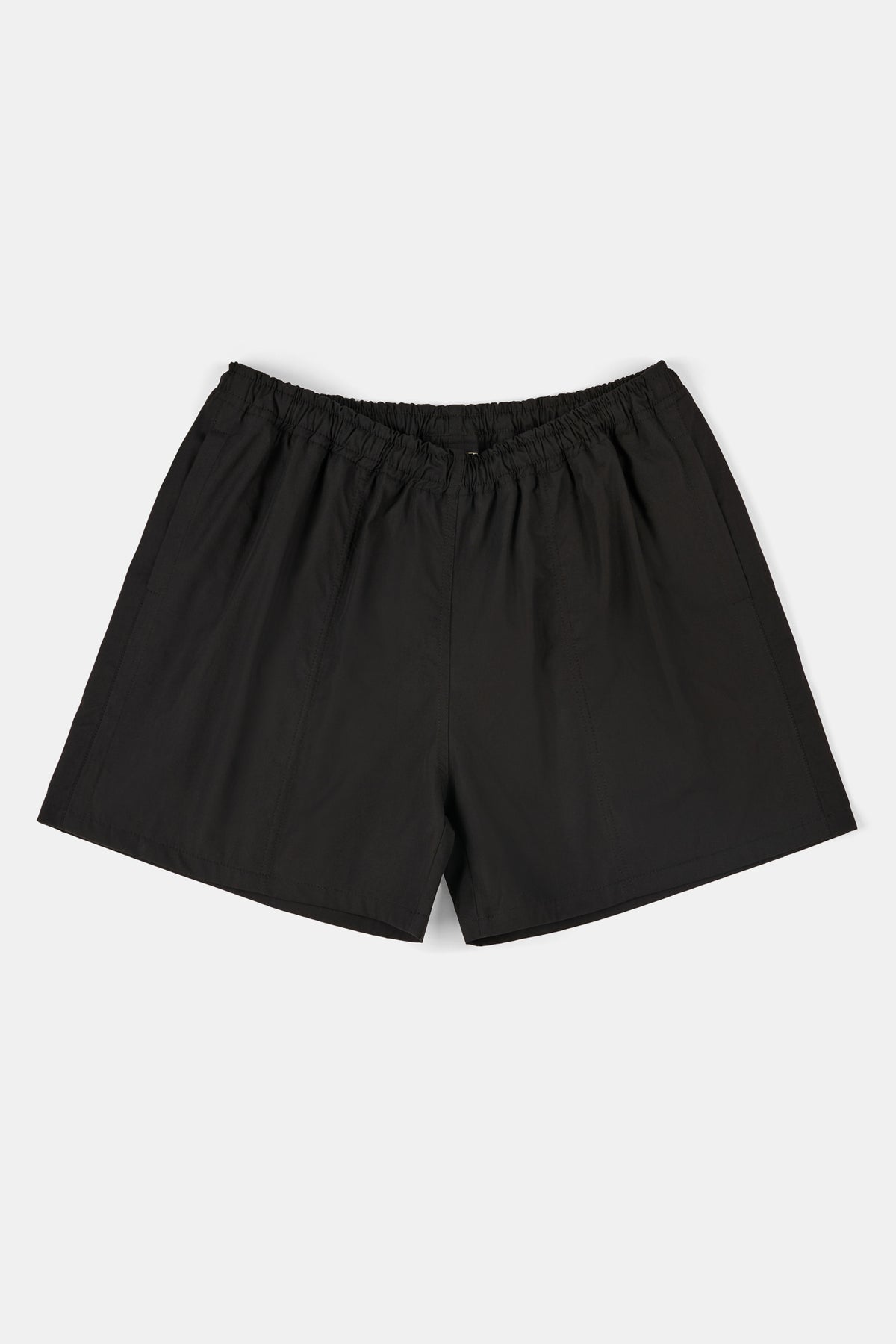 Black shorts on a white background
