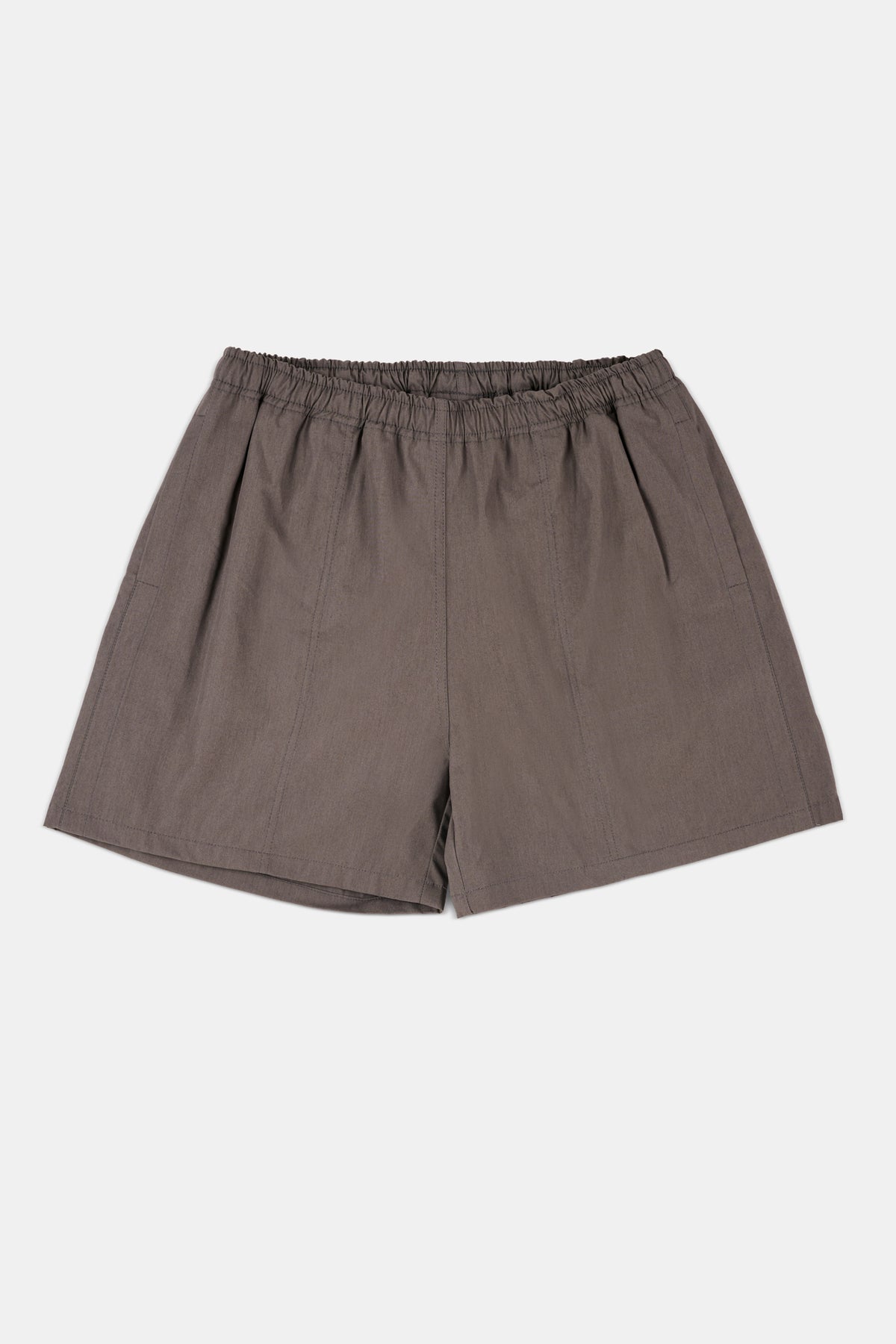 Grey shorts on a white background