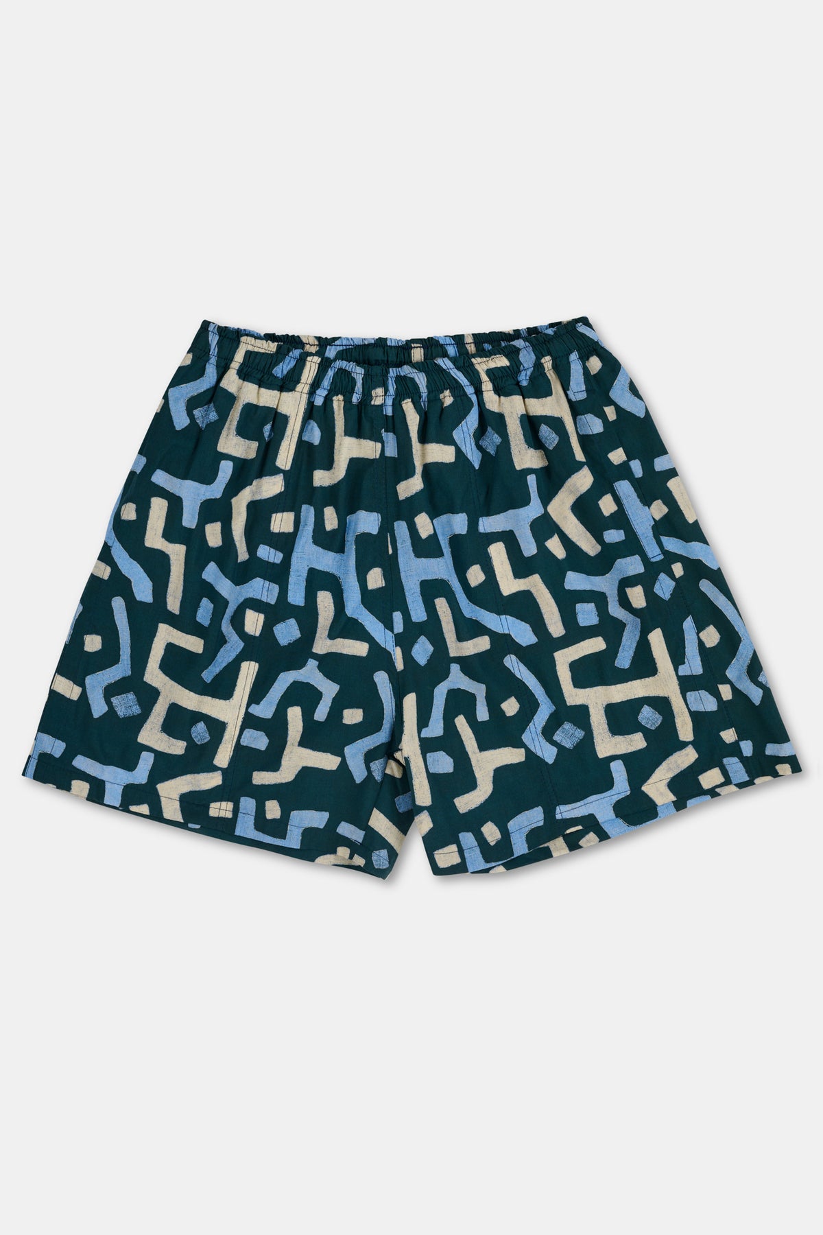 Mens Wilkie Kuba Print Swim Short - Blue