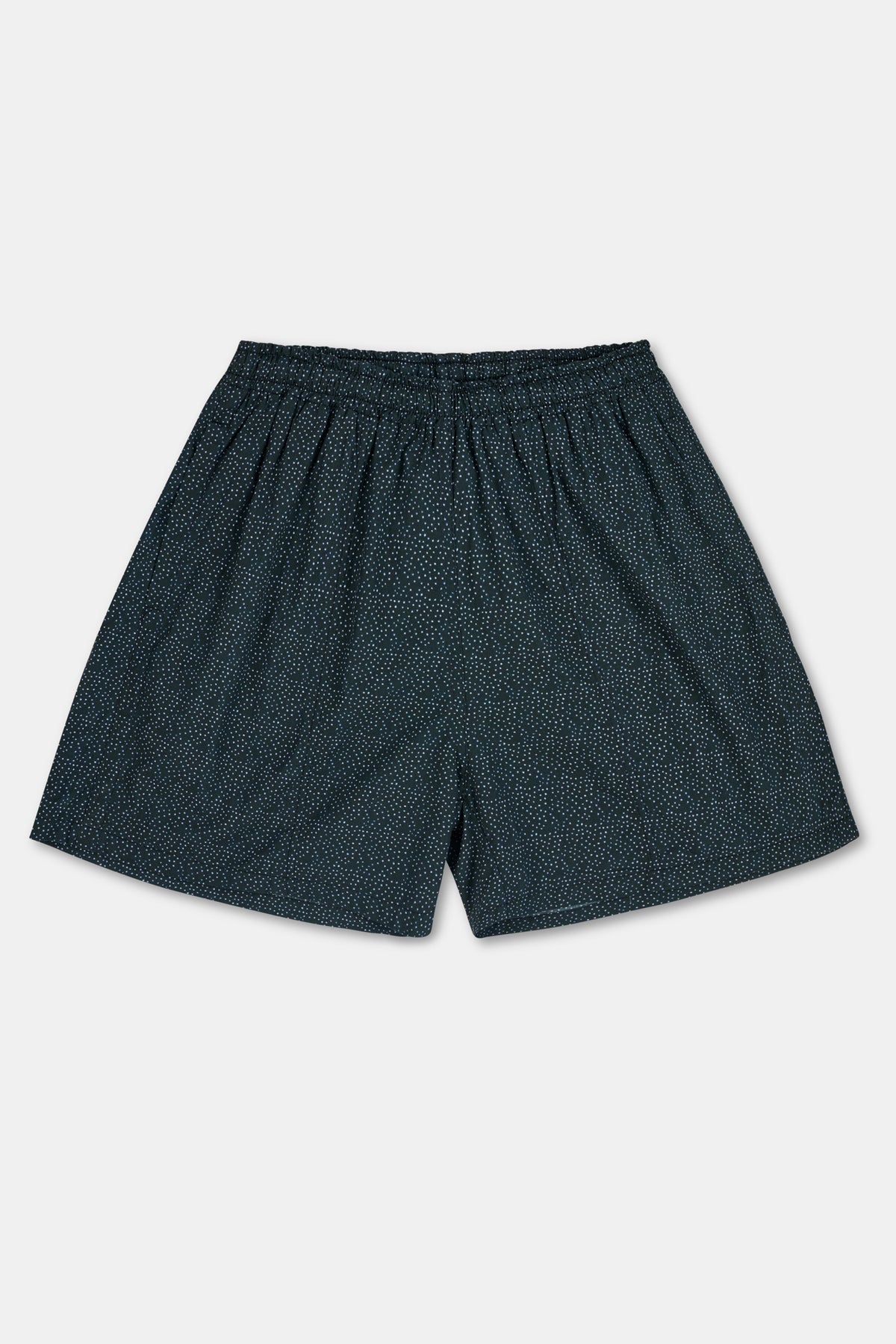 Mens Wilkie Polka Dot Print Swim Short - Navy/Bone