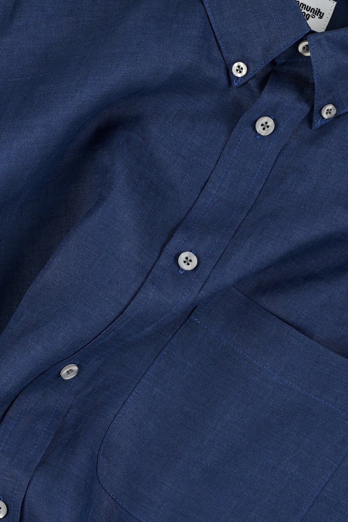 RALPH SHORT SLEEVE BUTTON DOWN COLLAR SHIRT - NAVY
