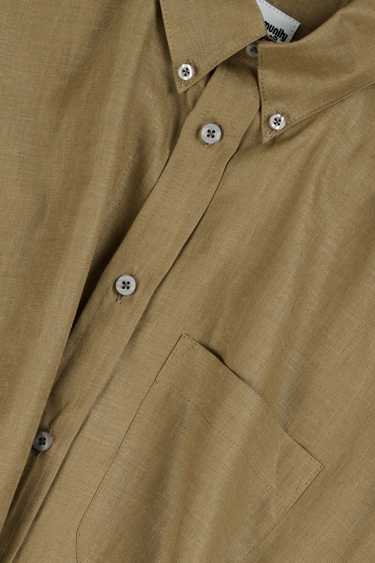 RALPH SHORT SLEEVE BUTTON DOWN COLLAR SHIRT- OLIVE