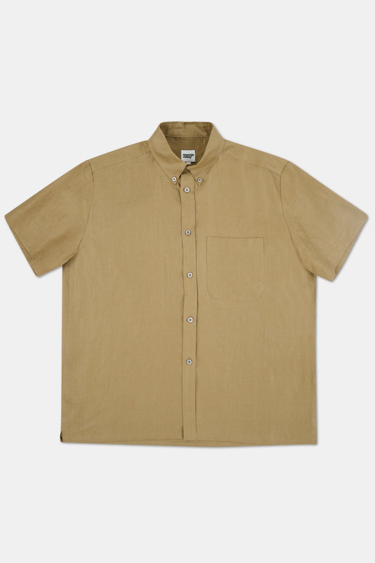 RALPH SHORT SLEEVE BUTTON DOWN COLLAR SHIRT- OLIVE